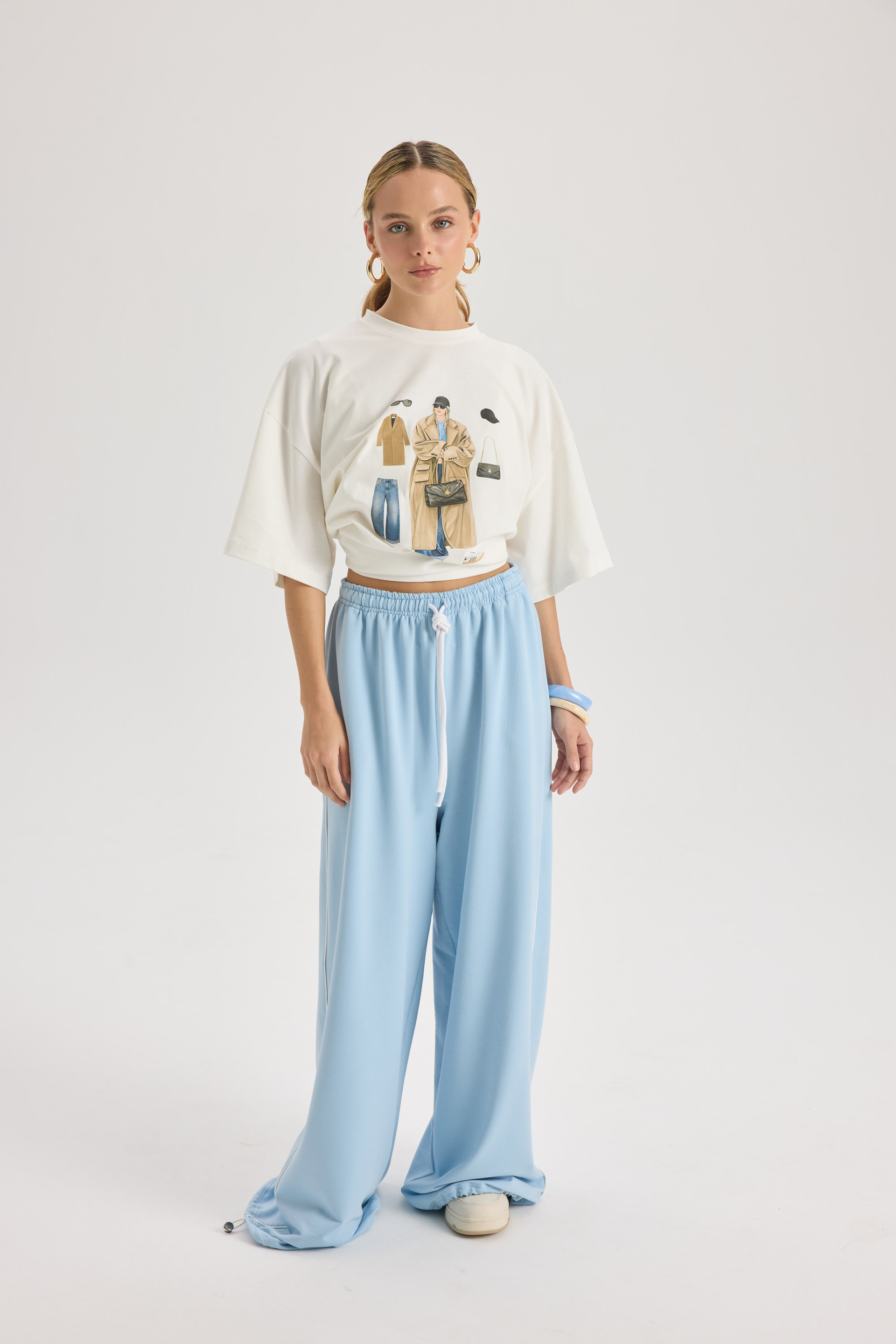 Arles Mavi T-Shirt Eşofman Takım