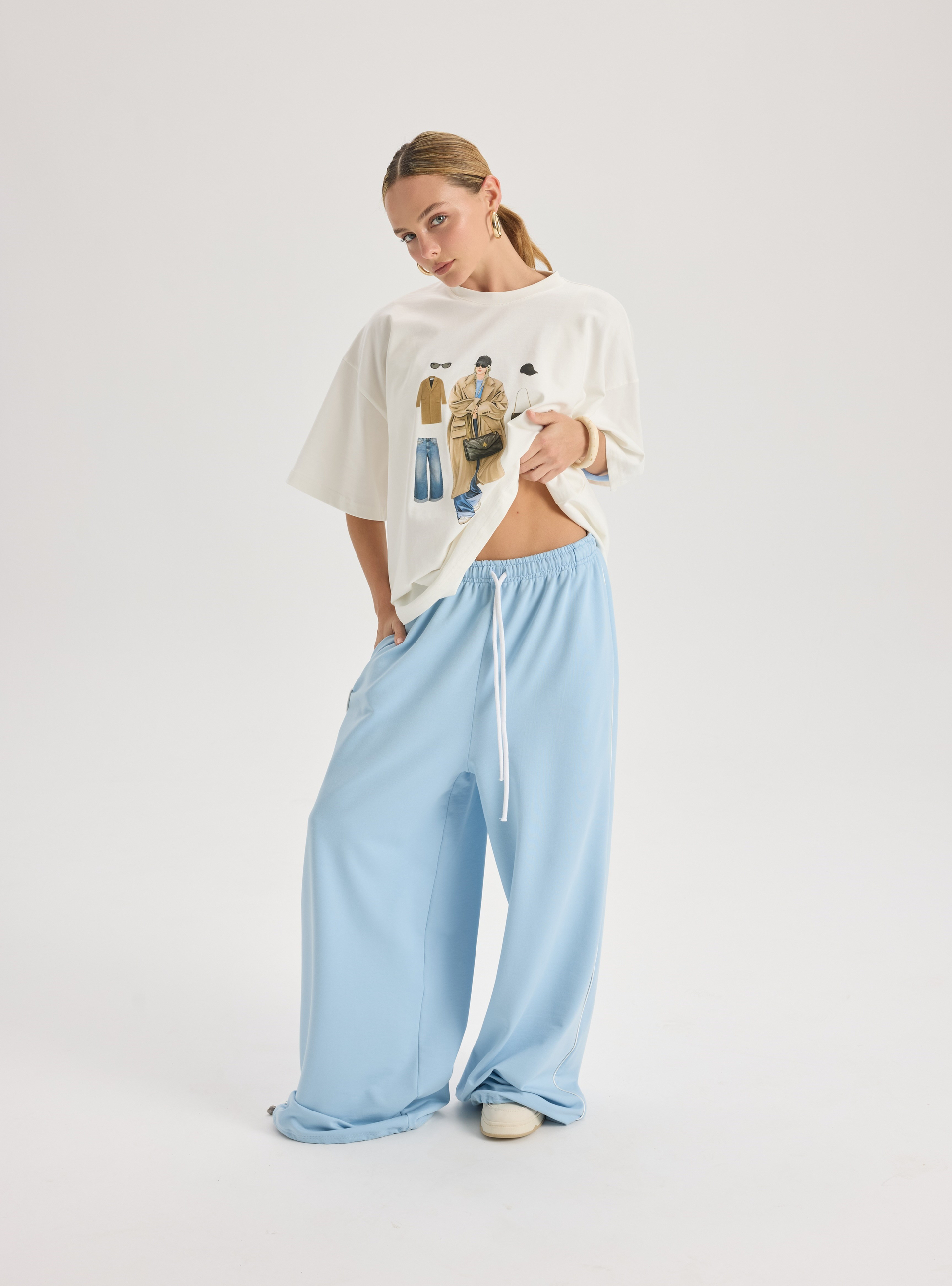Arles Mavi T-Shirt Eşofman Takım