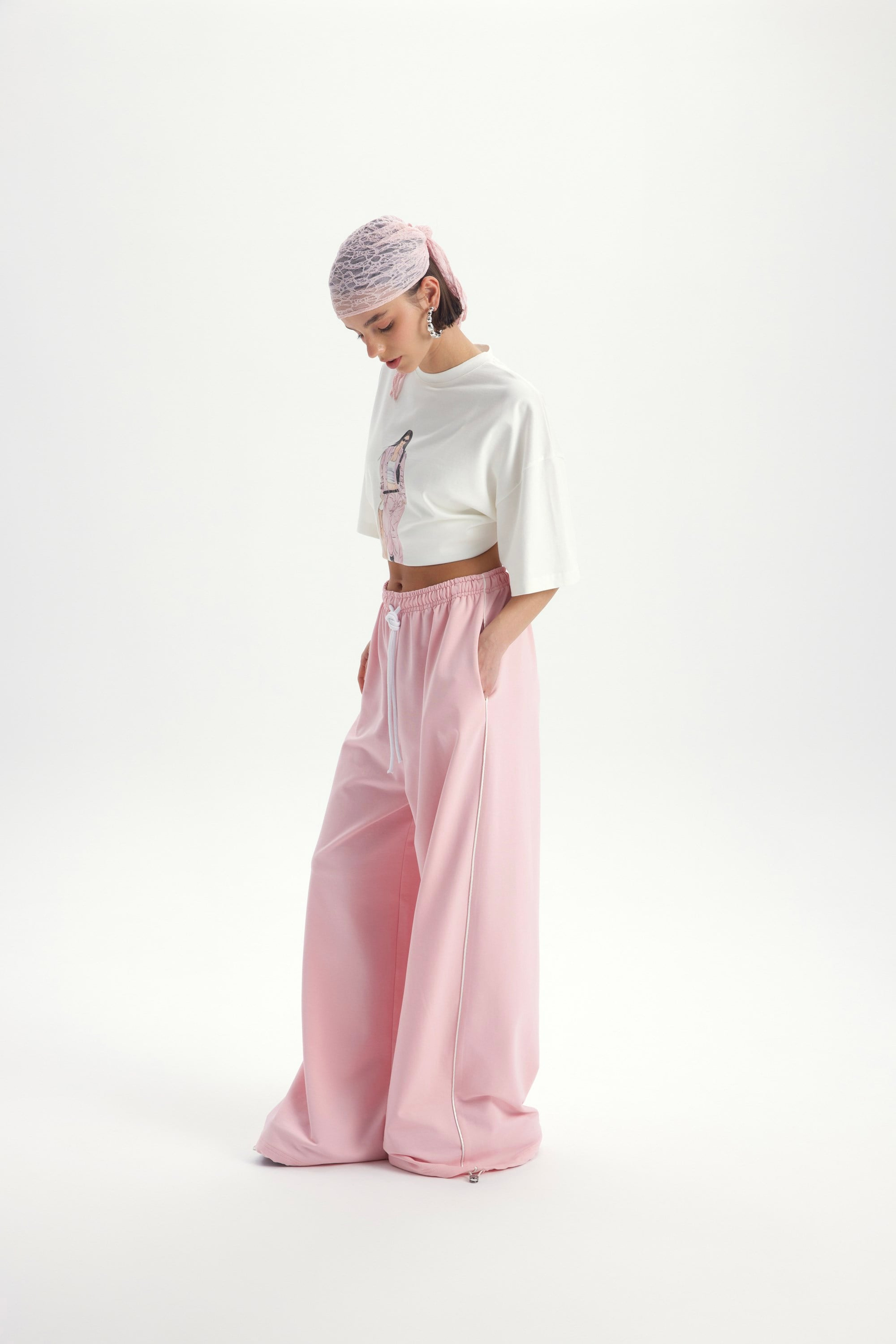 Arles Pembe T-Shirt Eşofman Takım