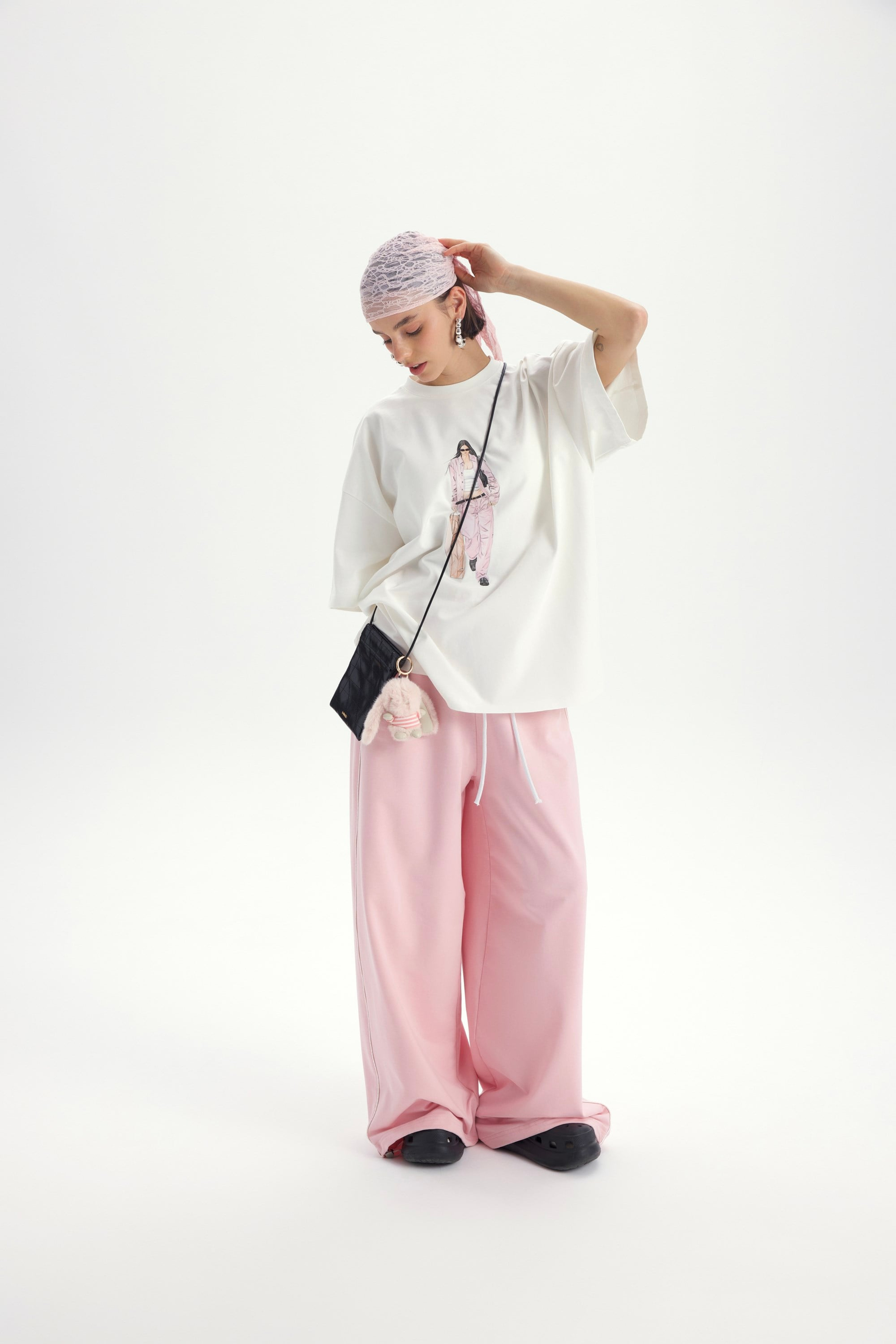 Arles Pembe T-Shirt Eşofman Takım