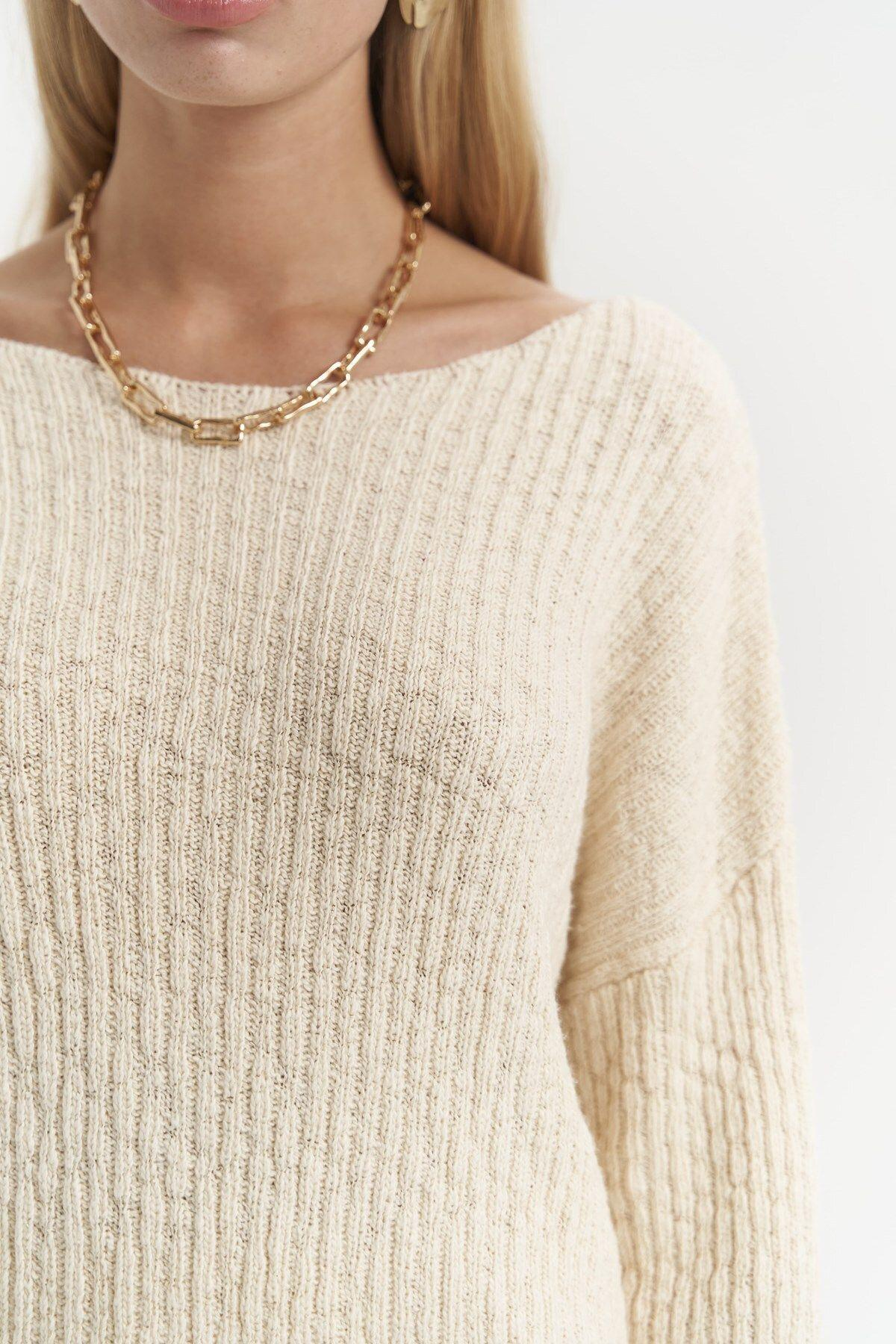 Arne Beige Two Piece Knitwear Set