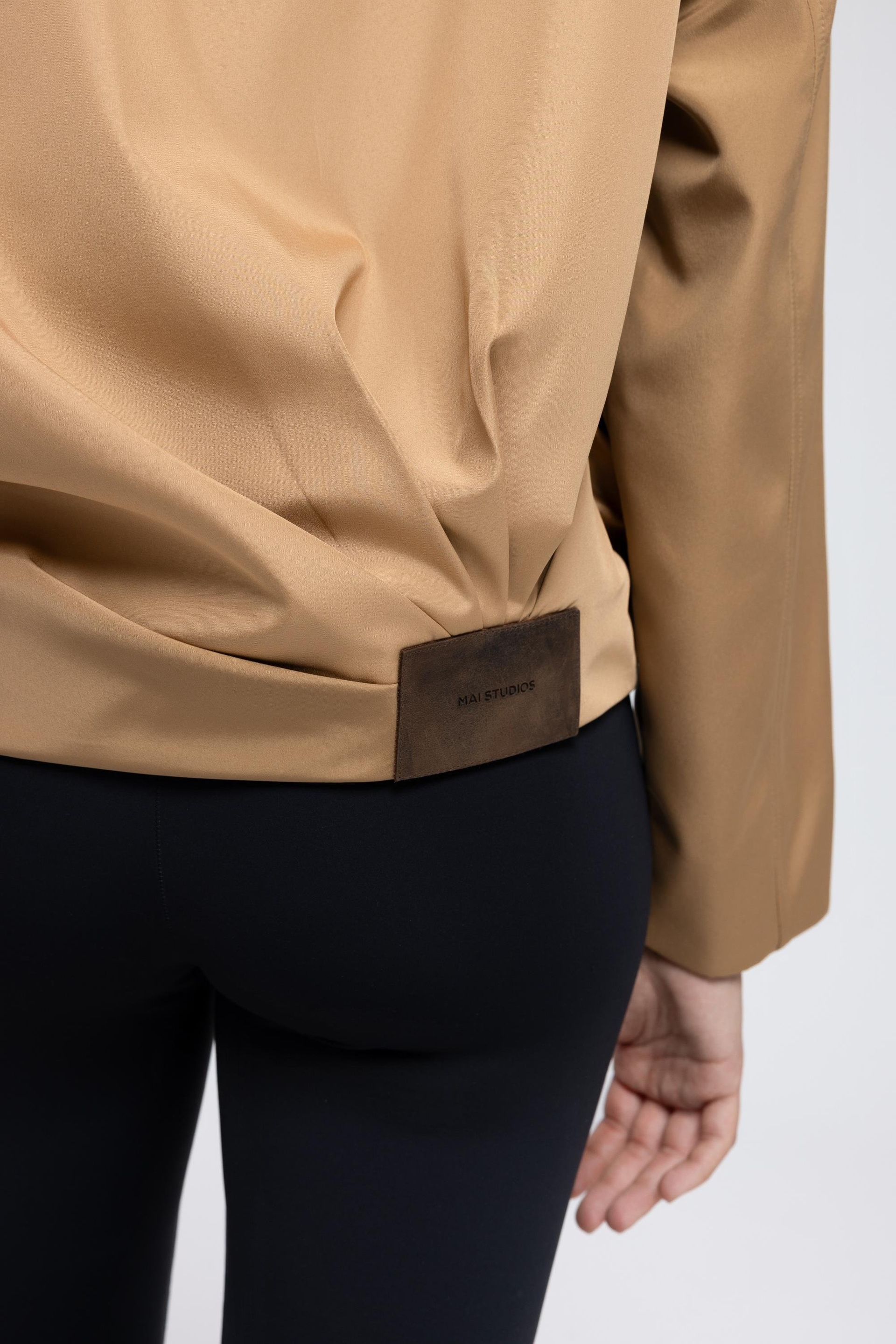 Astrid Mevsimlik Camel Kısa Bomber Ceket