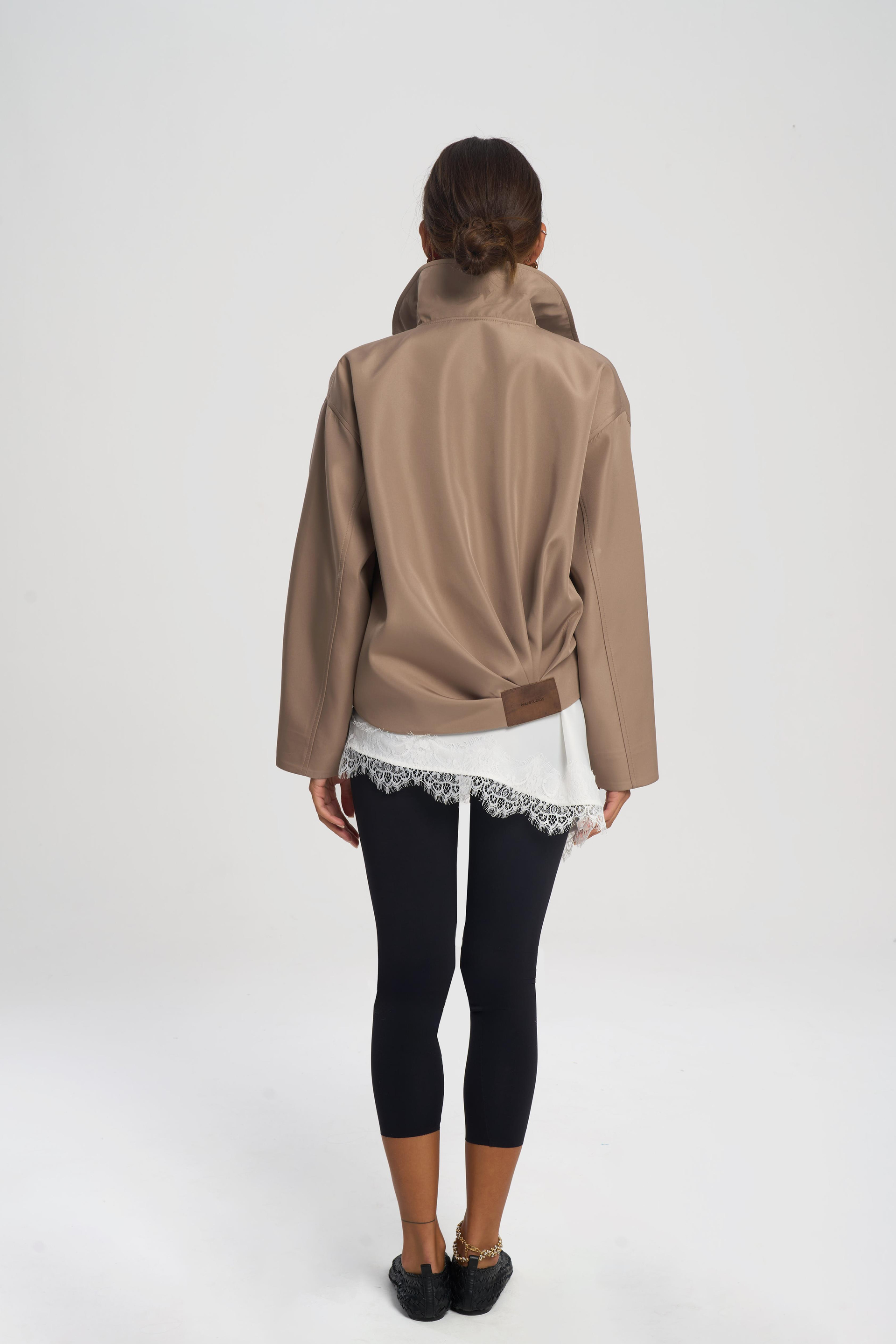 Astrid Mevsimlik Vizon Kısa Bomber Ceket 