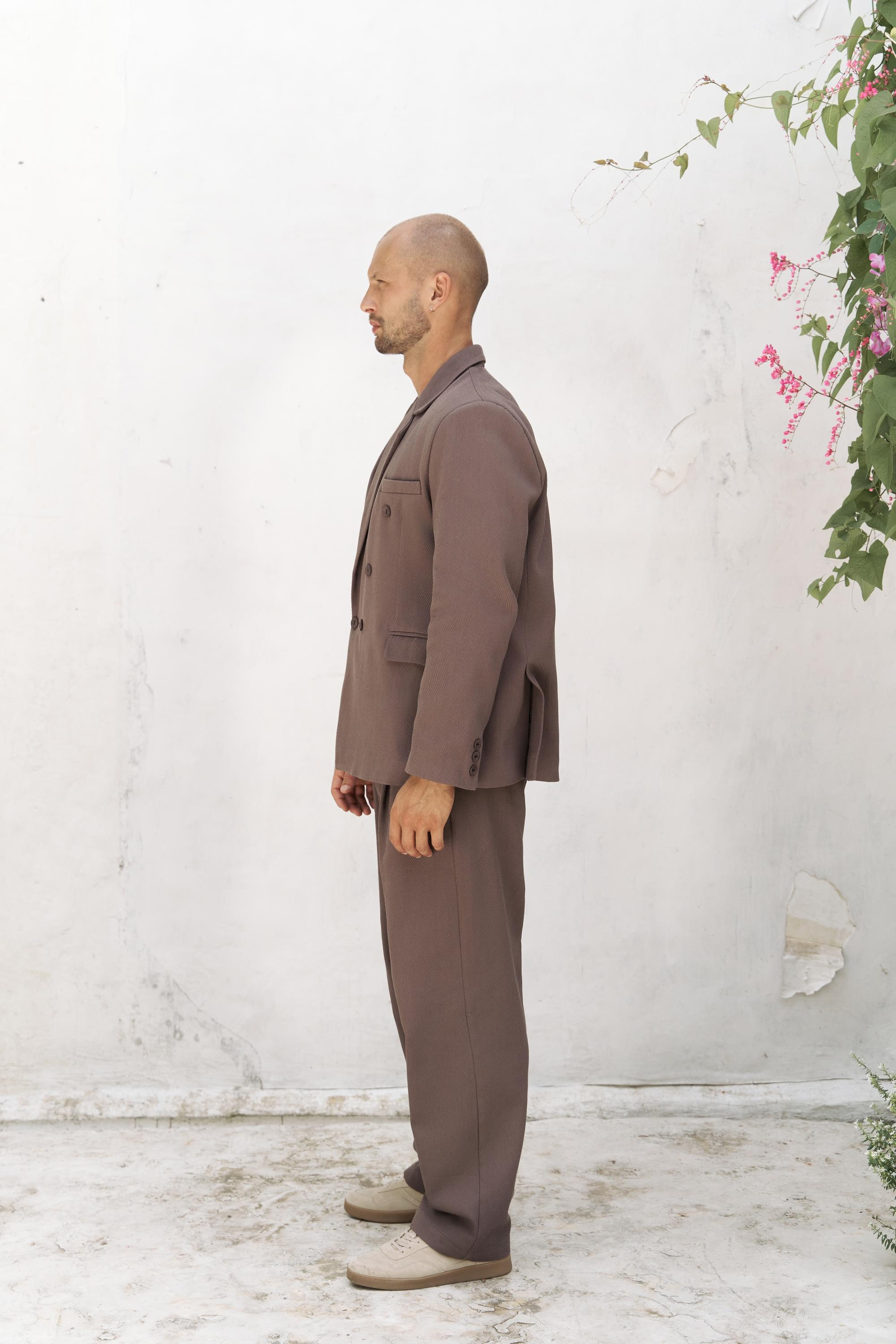 Ayyubay Kahve Erkek Blazer Ceket 