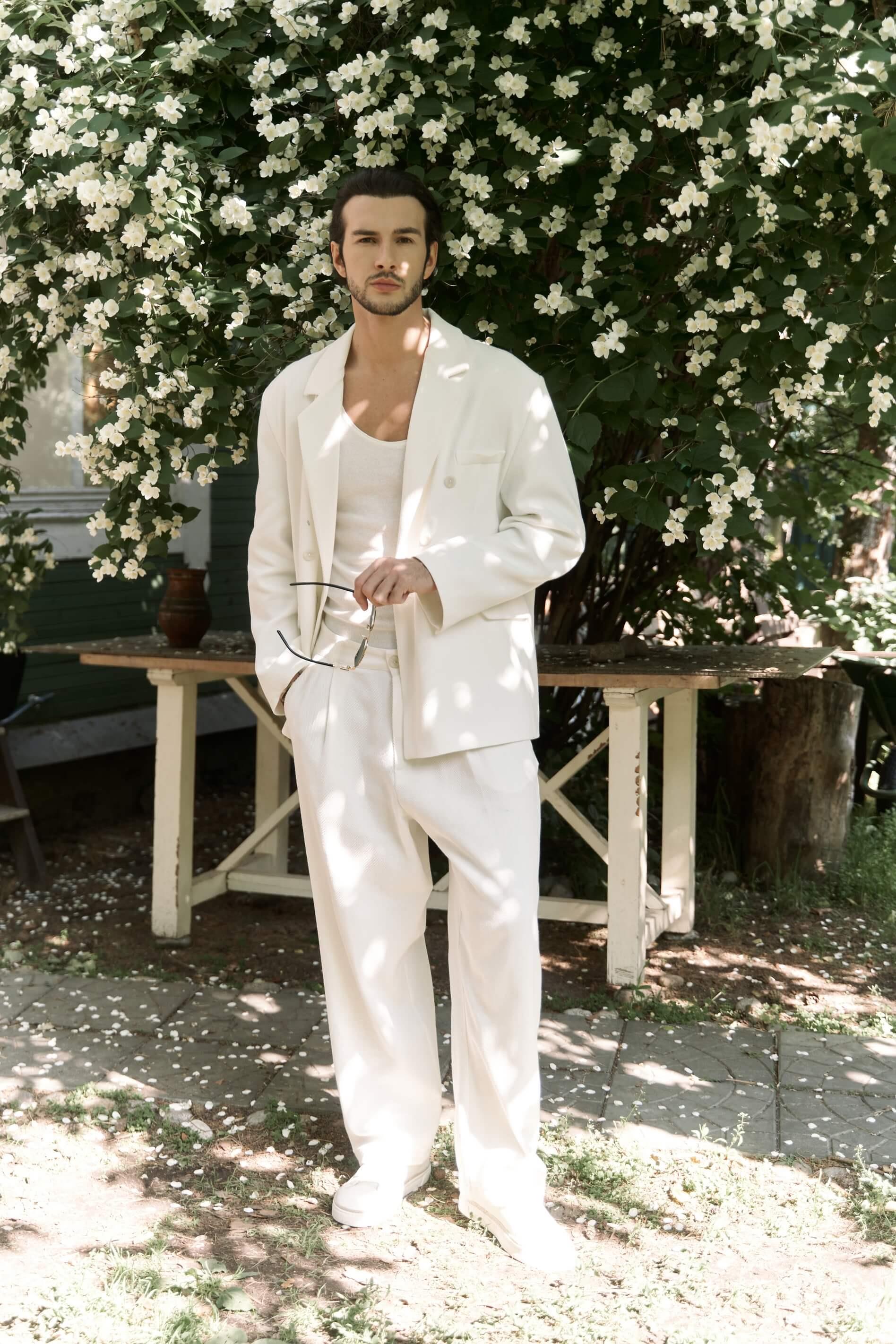 Ayyubay Pileli Ekru Erkek Pantolon