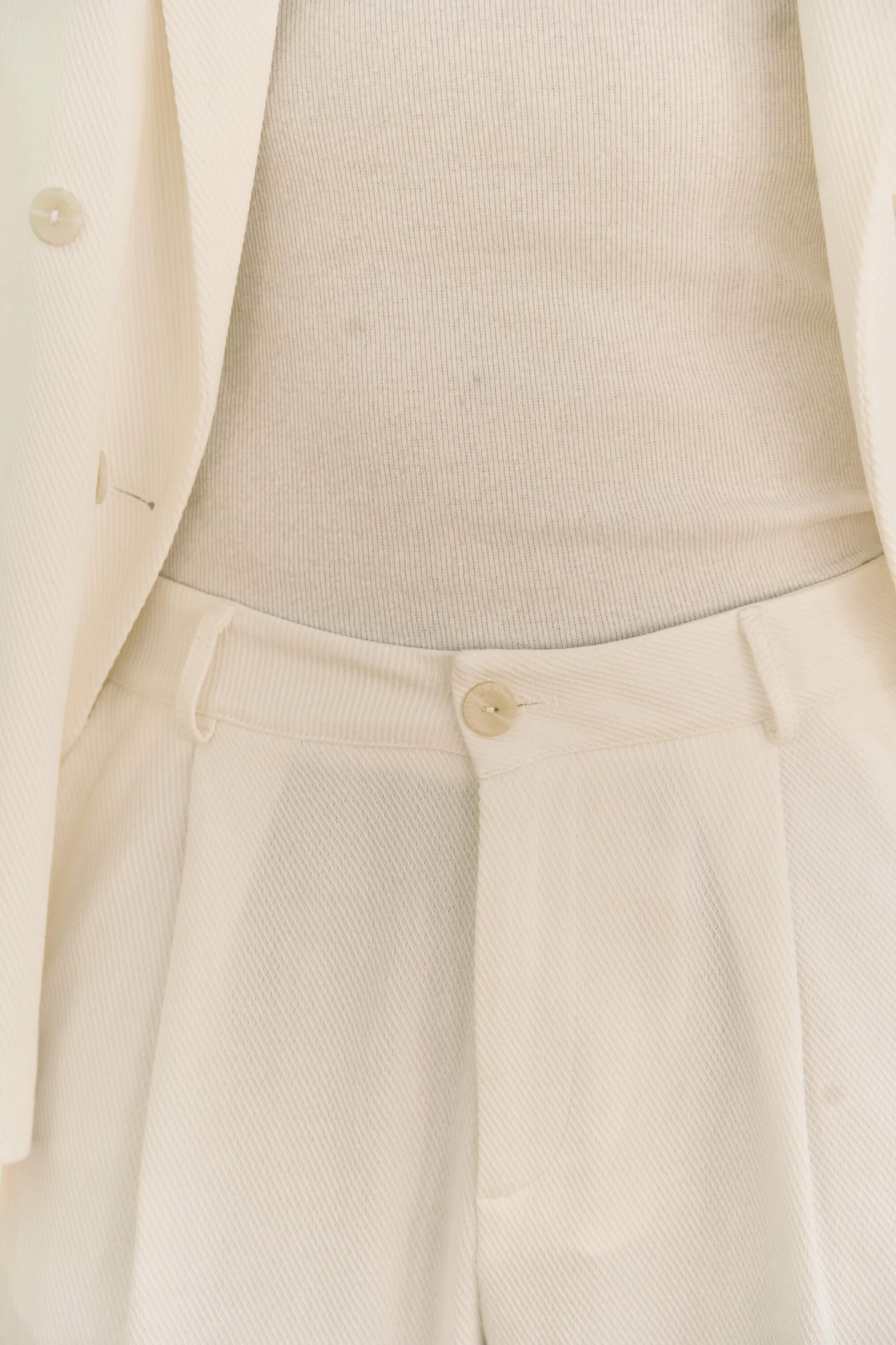 Ayyubay Pileli Ekru Erkek Pantolon