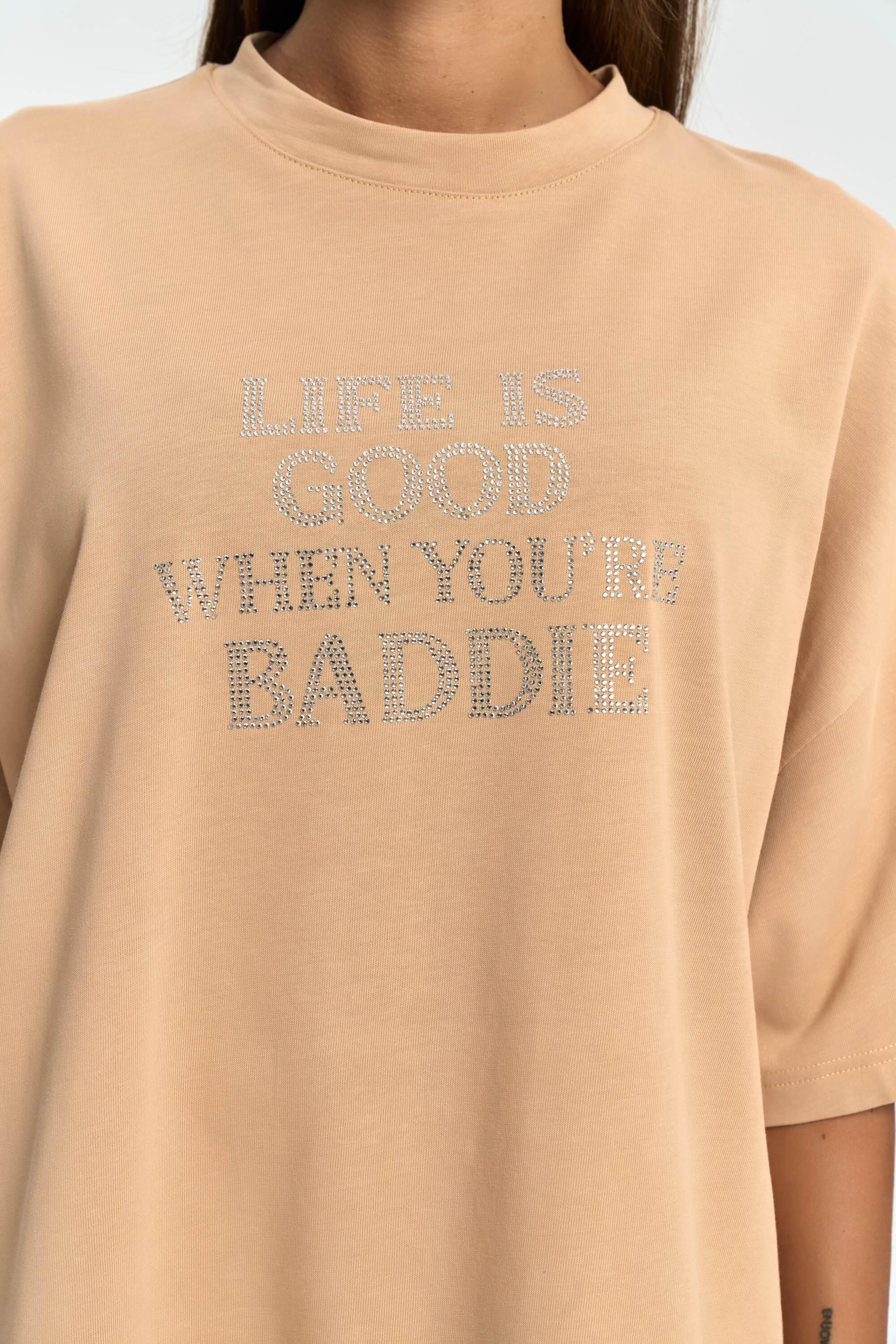 Baddie Oversize Vizon T-Shirt