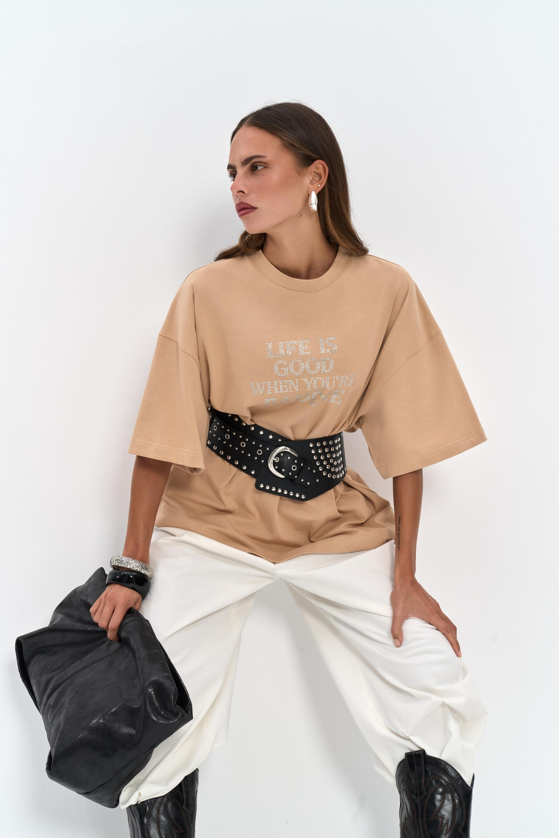 Baddie Oversize Vizon T-Shirt