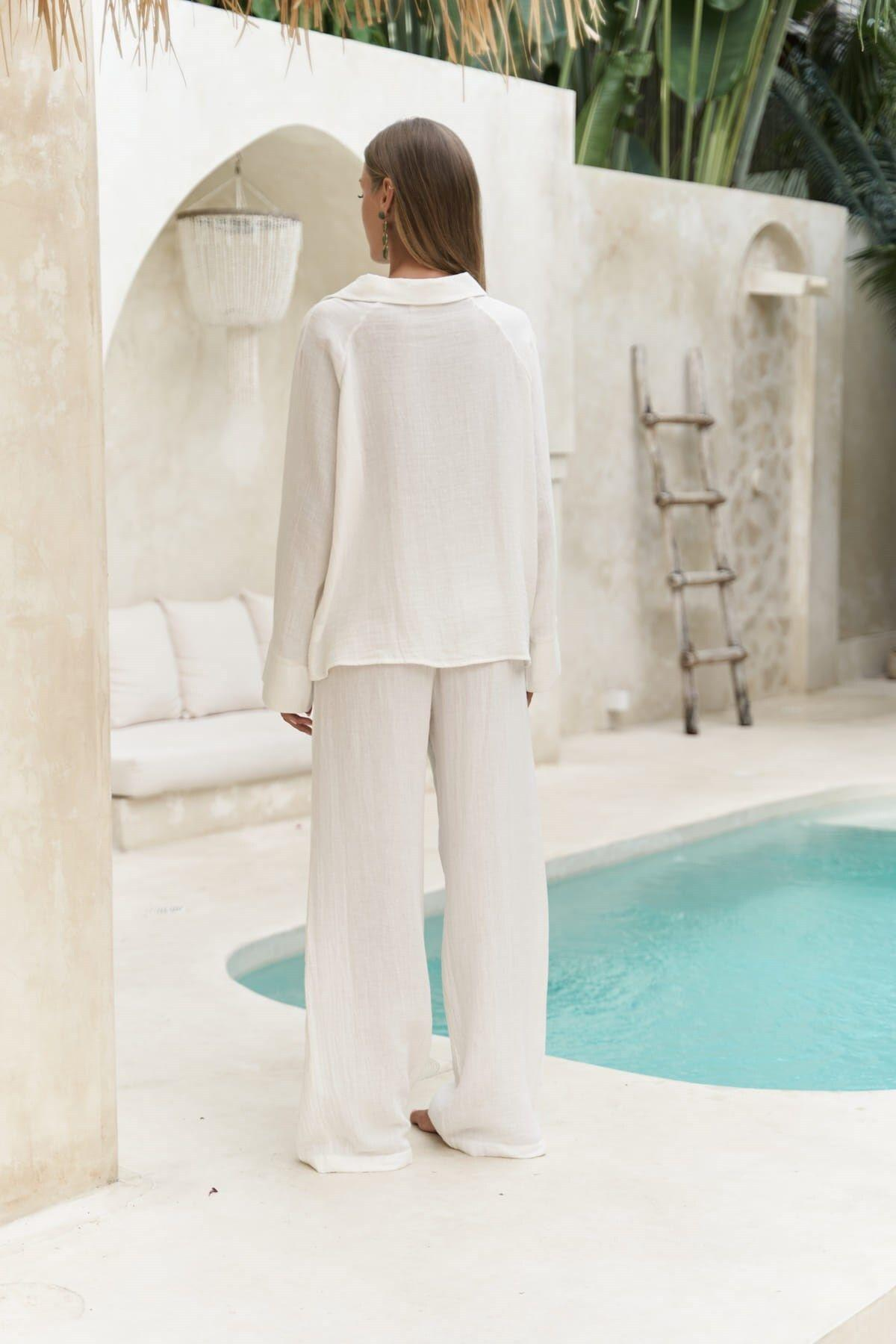 Bohemai Bali Ecru Muslin Set