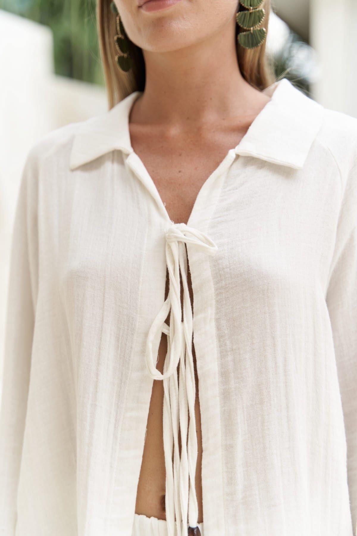 Bohemai Bali Ecru Muslin Set