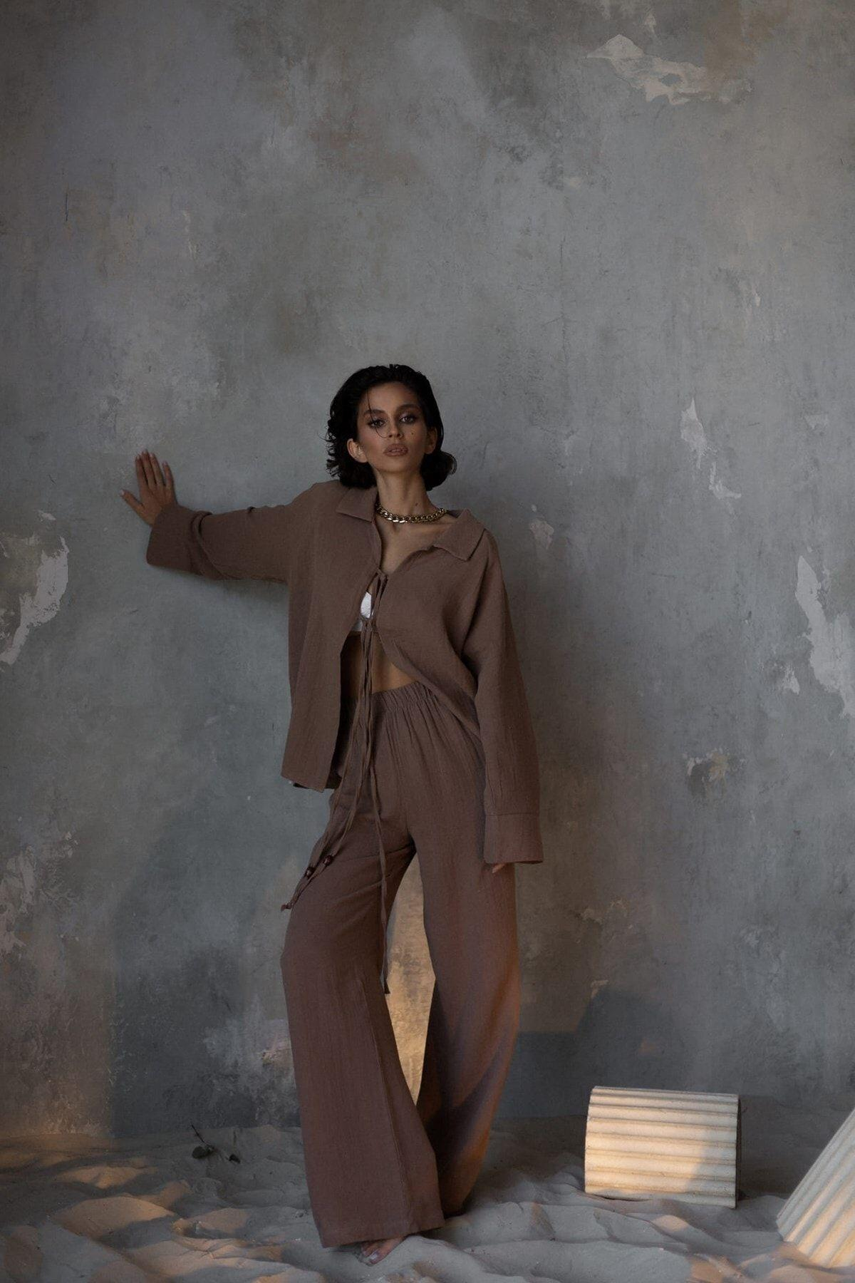 Bohemai Bali Brown Muslin Set