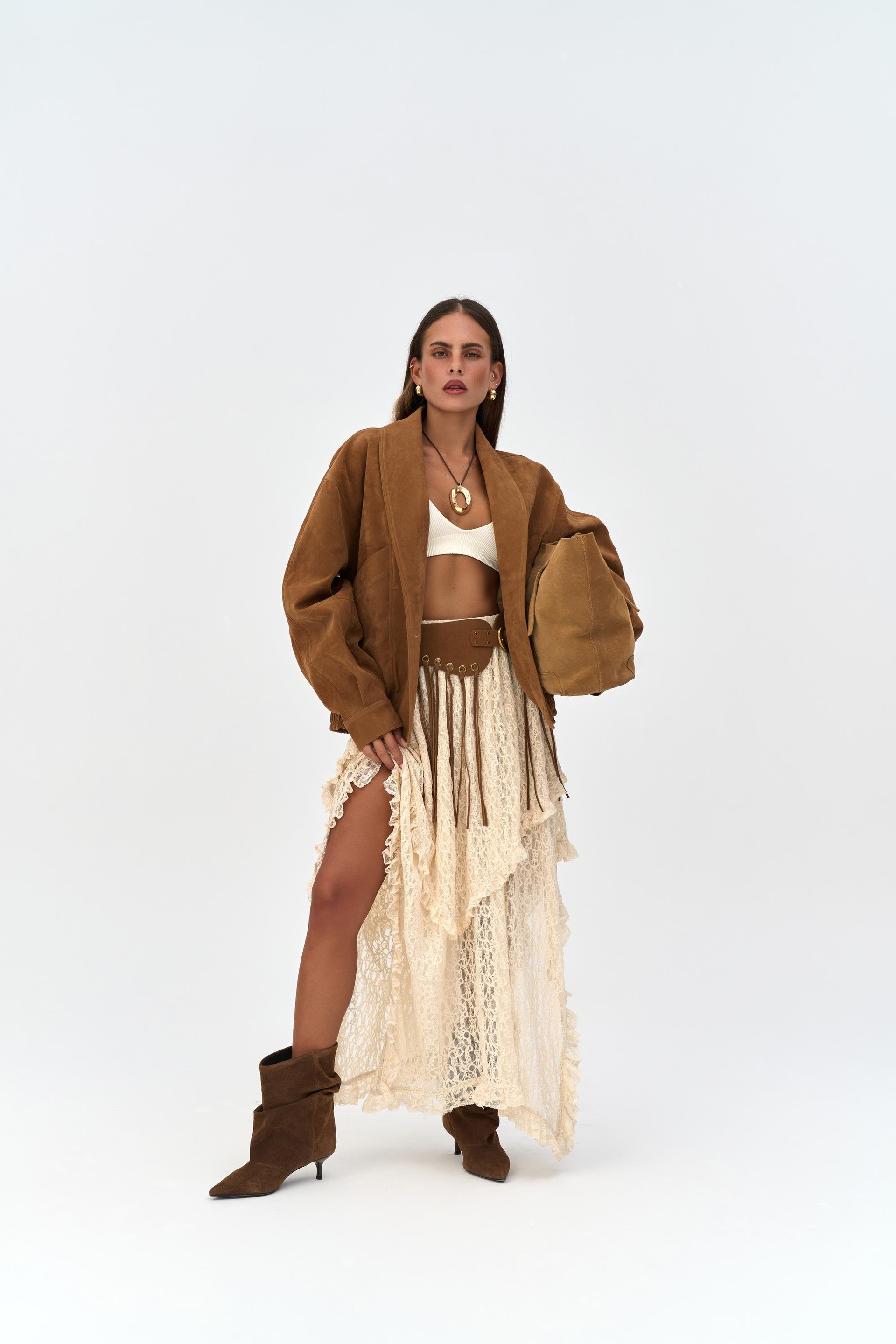 Bandera Camel Unisex Bomber Ceket