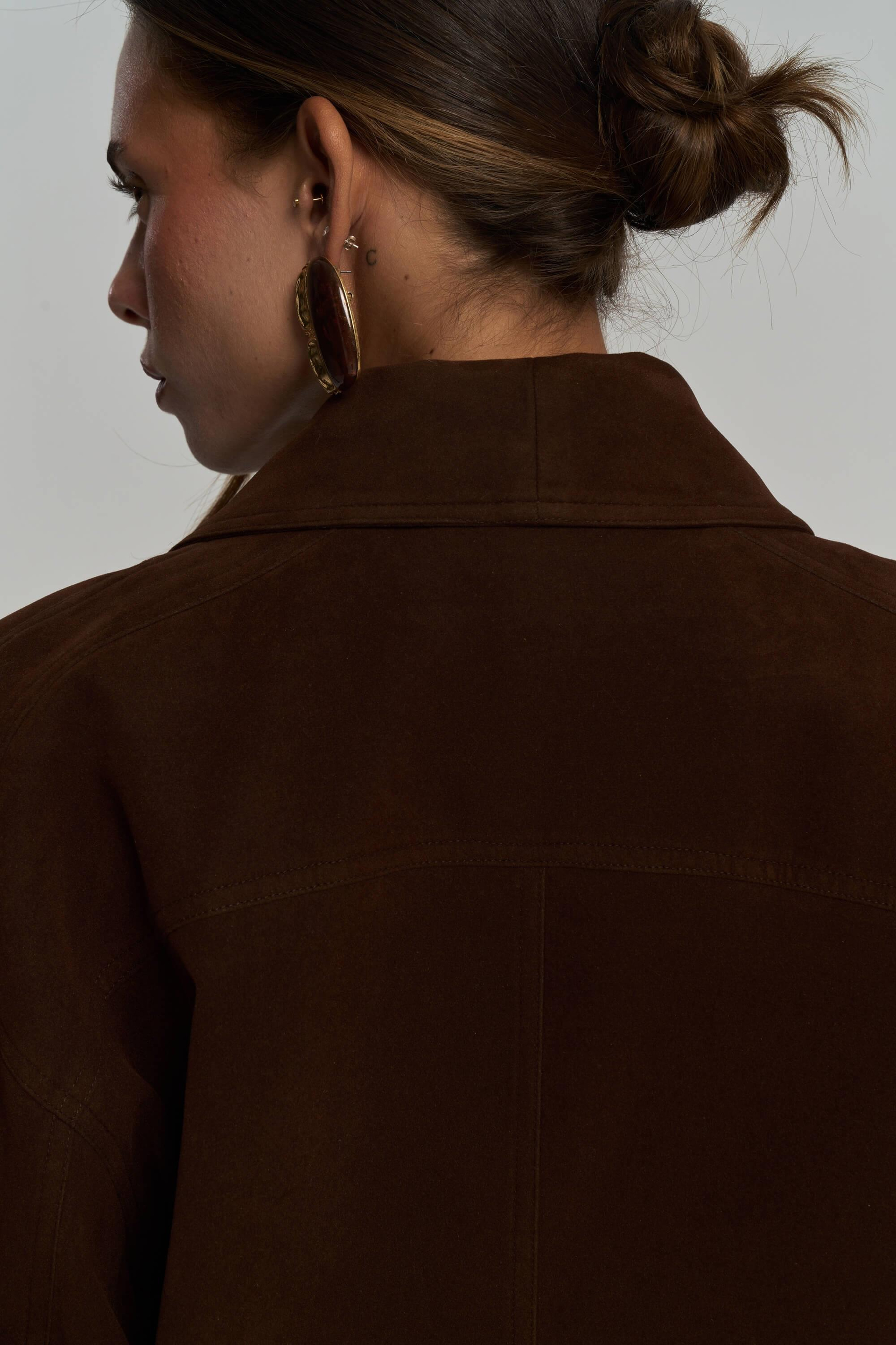 Bandera Kahve Unisex Bomber Ceket