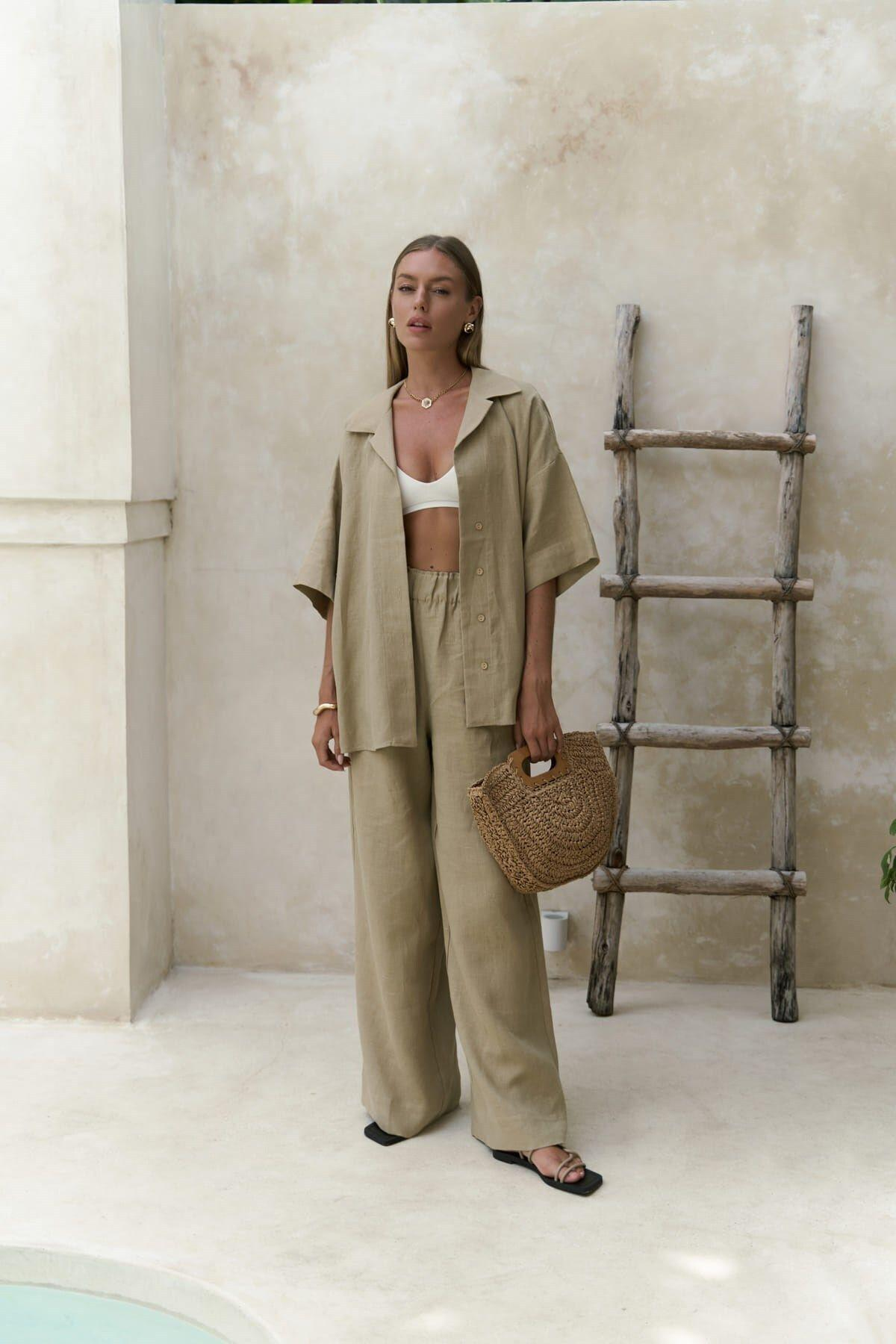 Baron Khaki Shirt & Pants Set 
