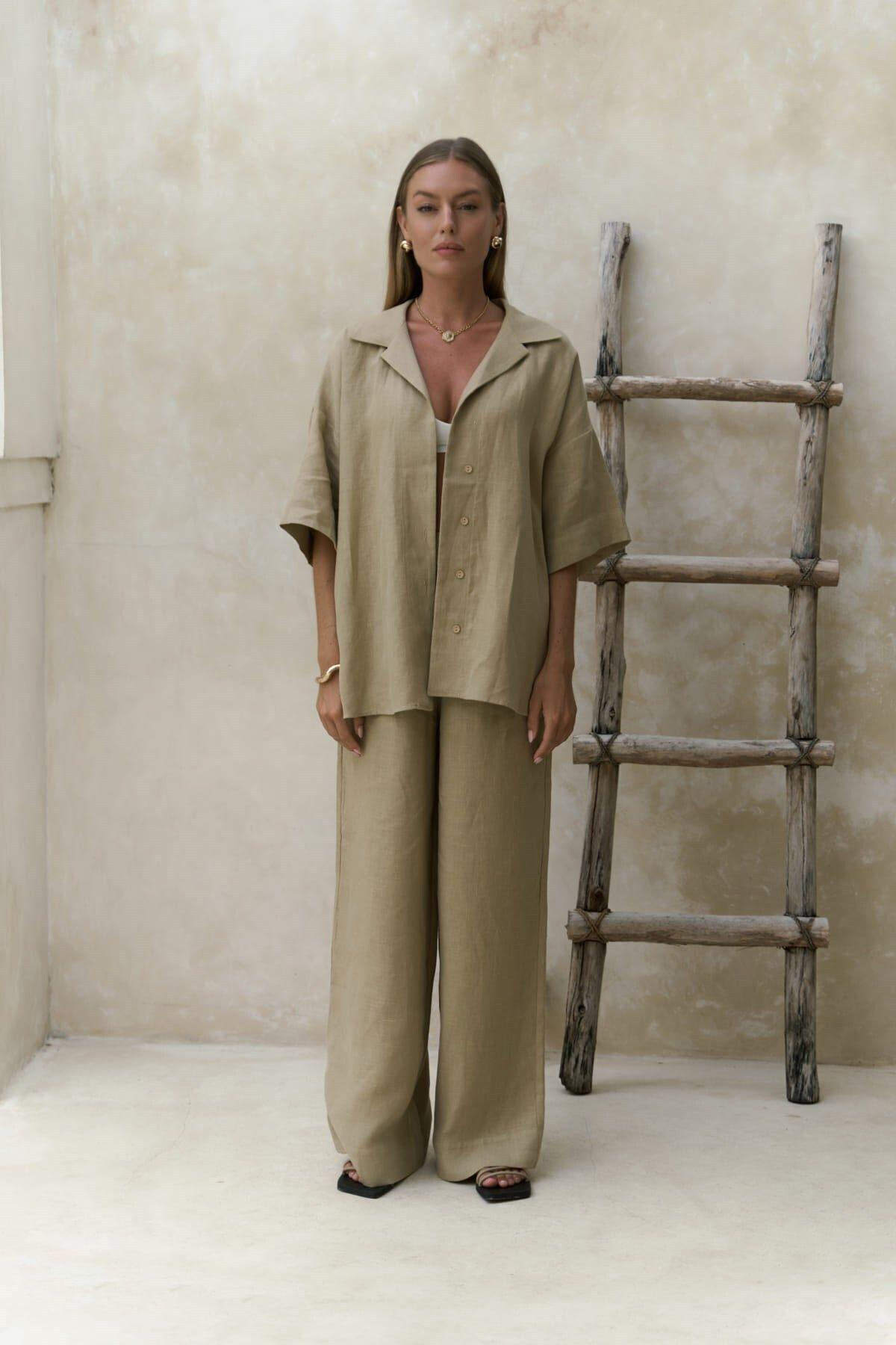 Baron Khaki Shirt & Pants Set 