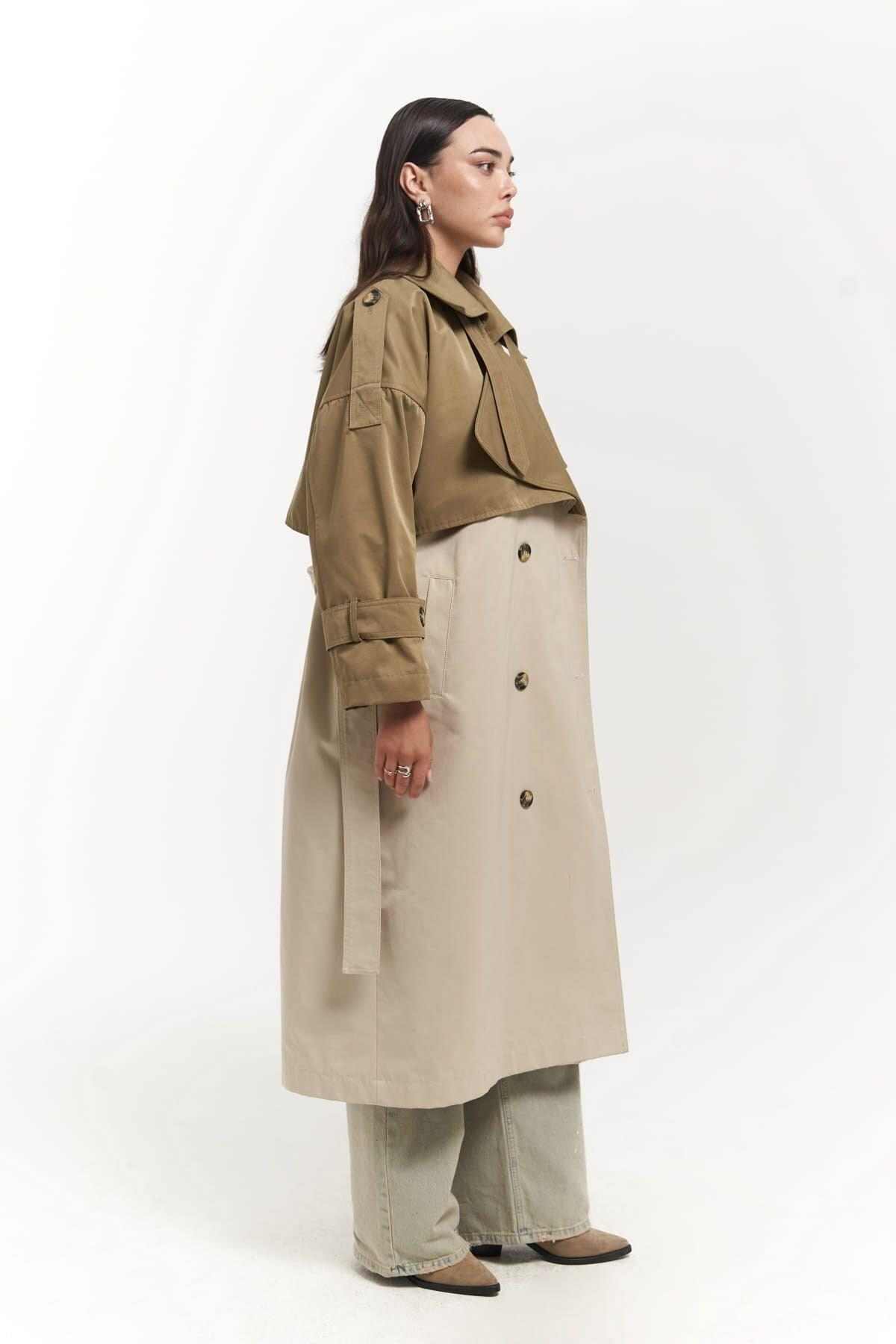 Bellamy Khaki Beige Trench Coat