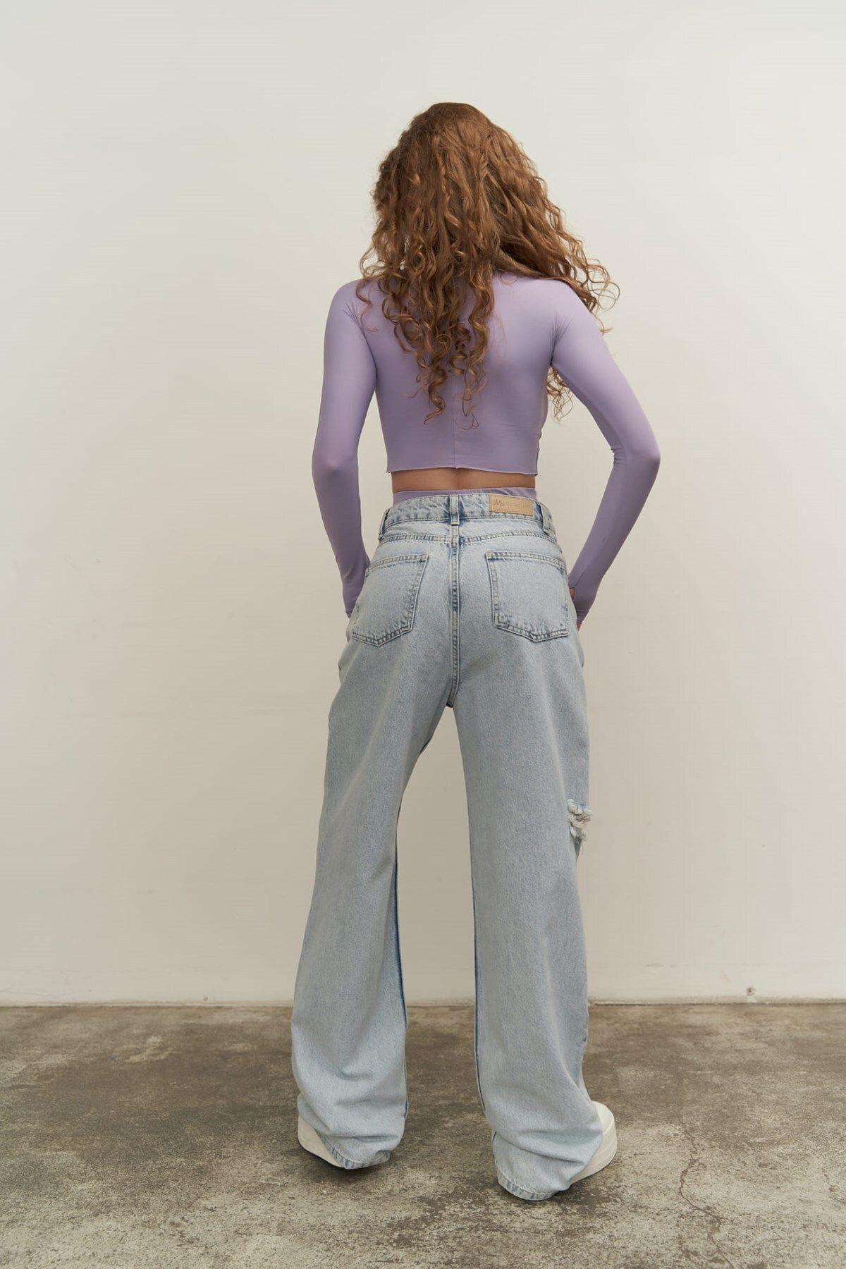 Mai Collection Biance Lilac Crop