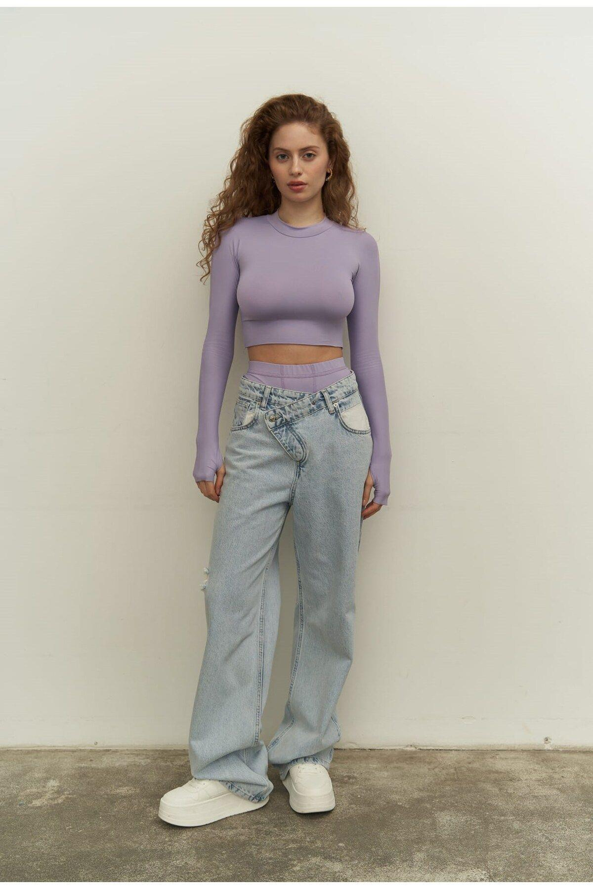 Mai Collection Biance Lilac Crop
