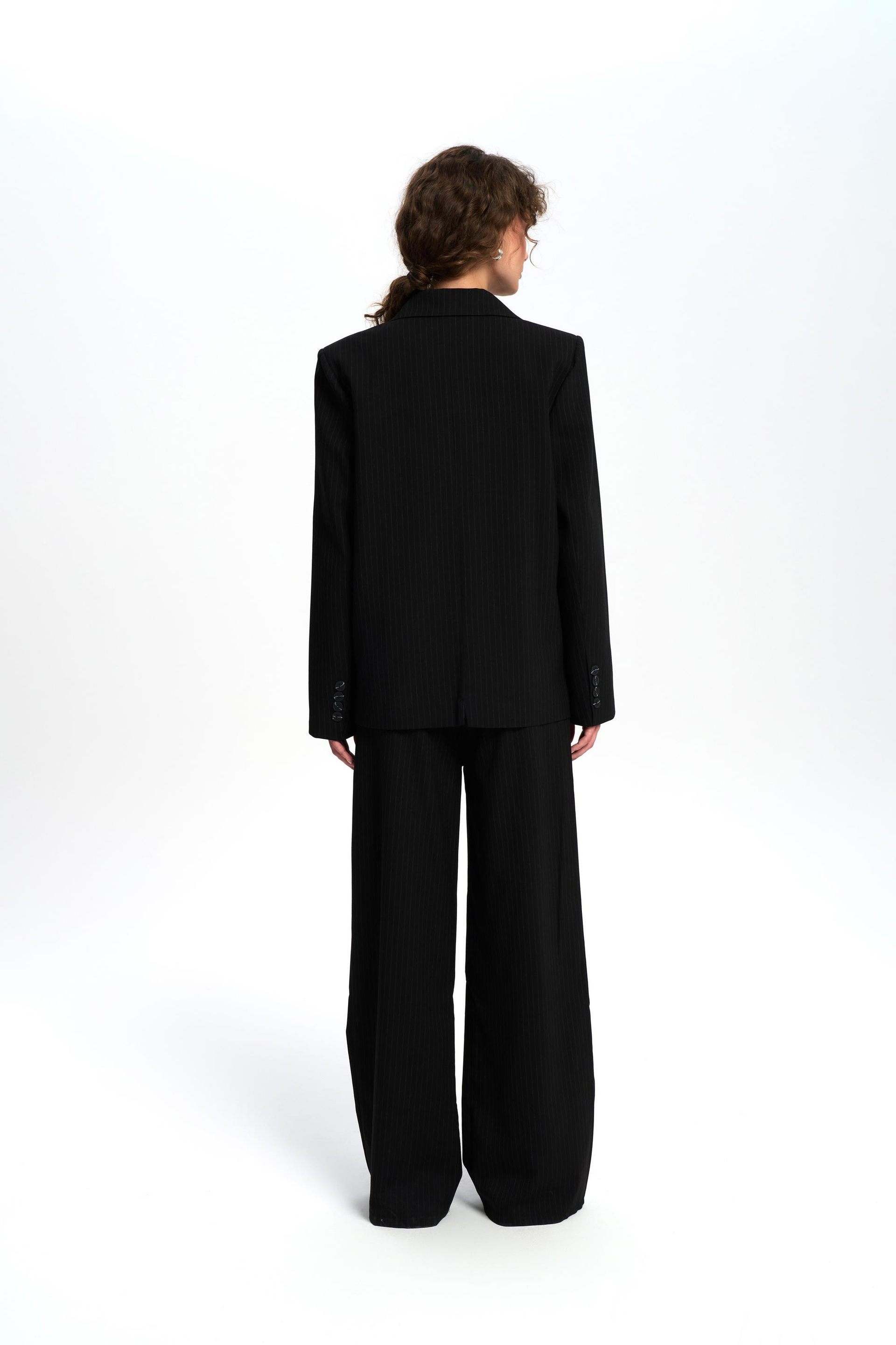 Bianda Striped Black Blazer