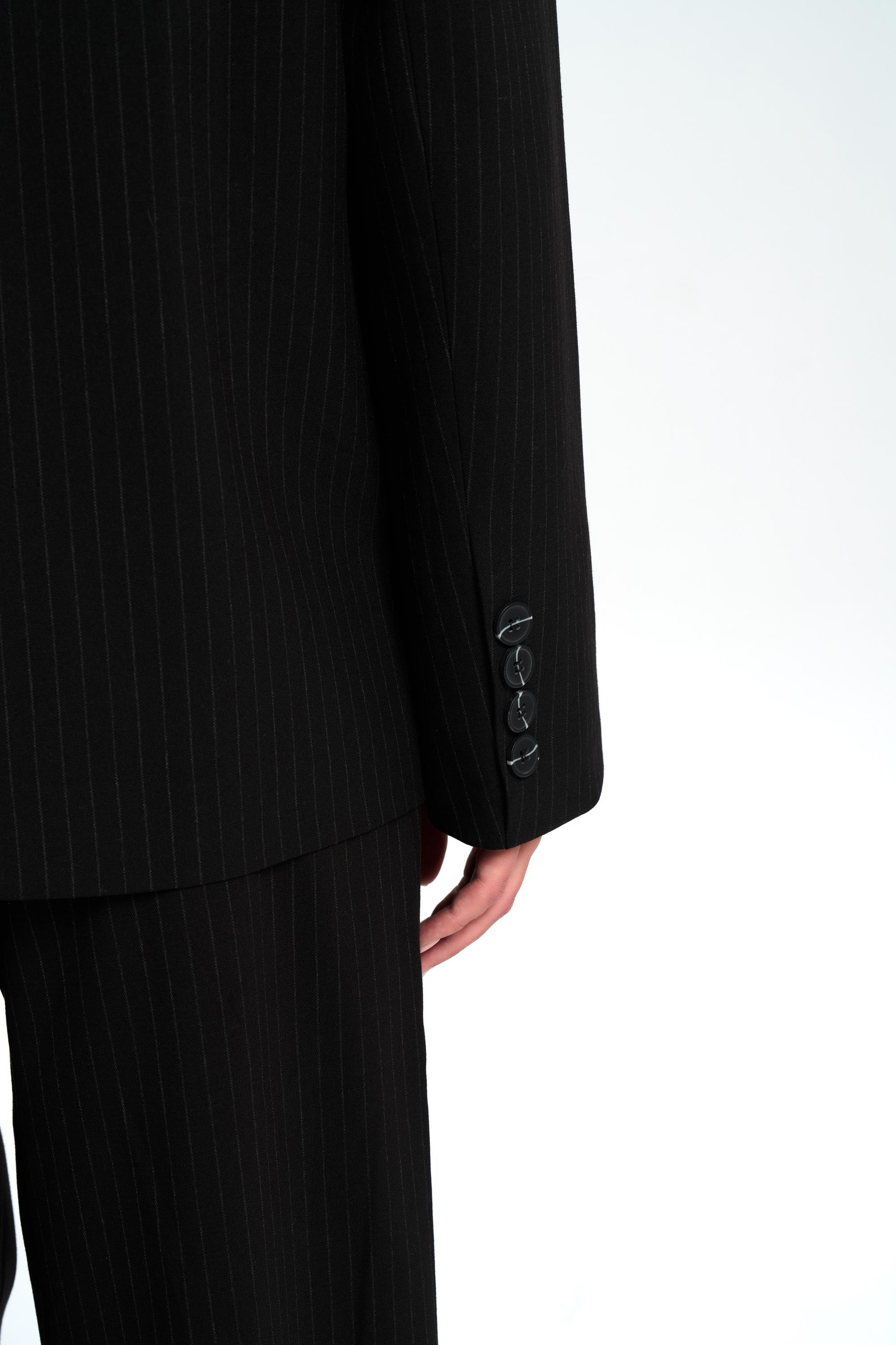 Bianda Striped Black Blazer