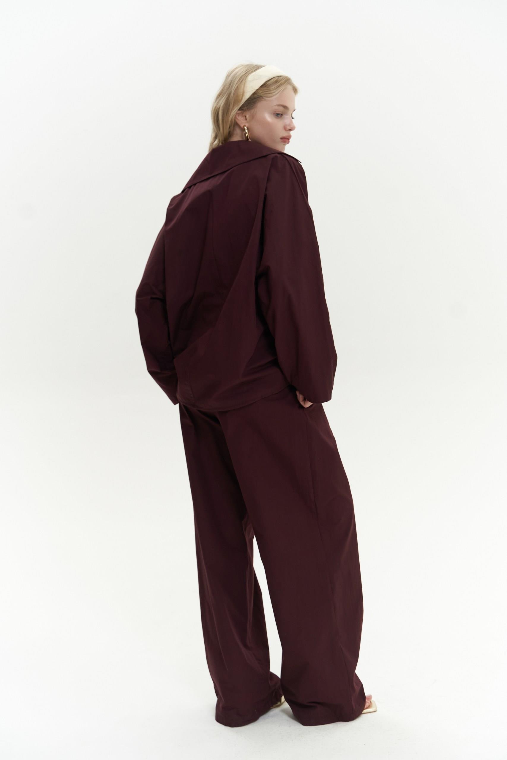 Blenham Bordo Gömlek Pantolon Takım