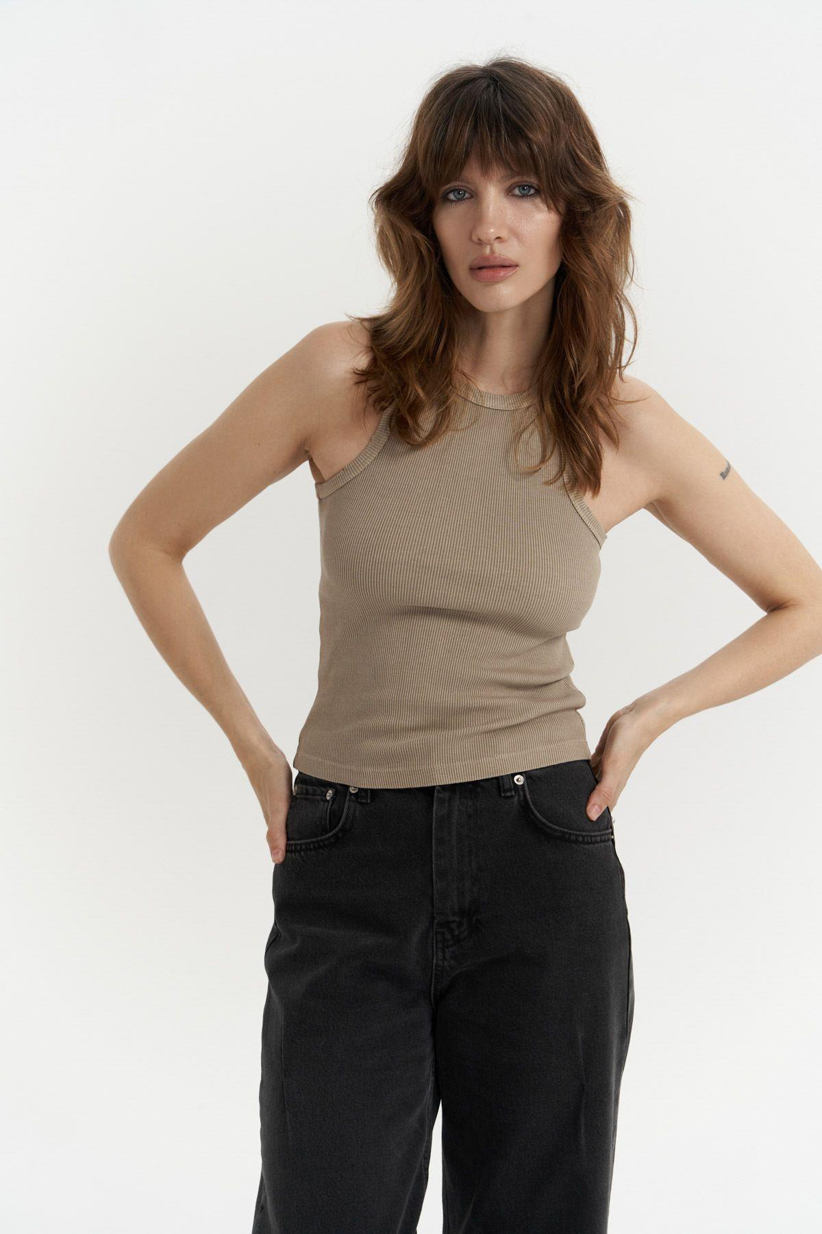 Bone Khaki Crop