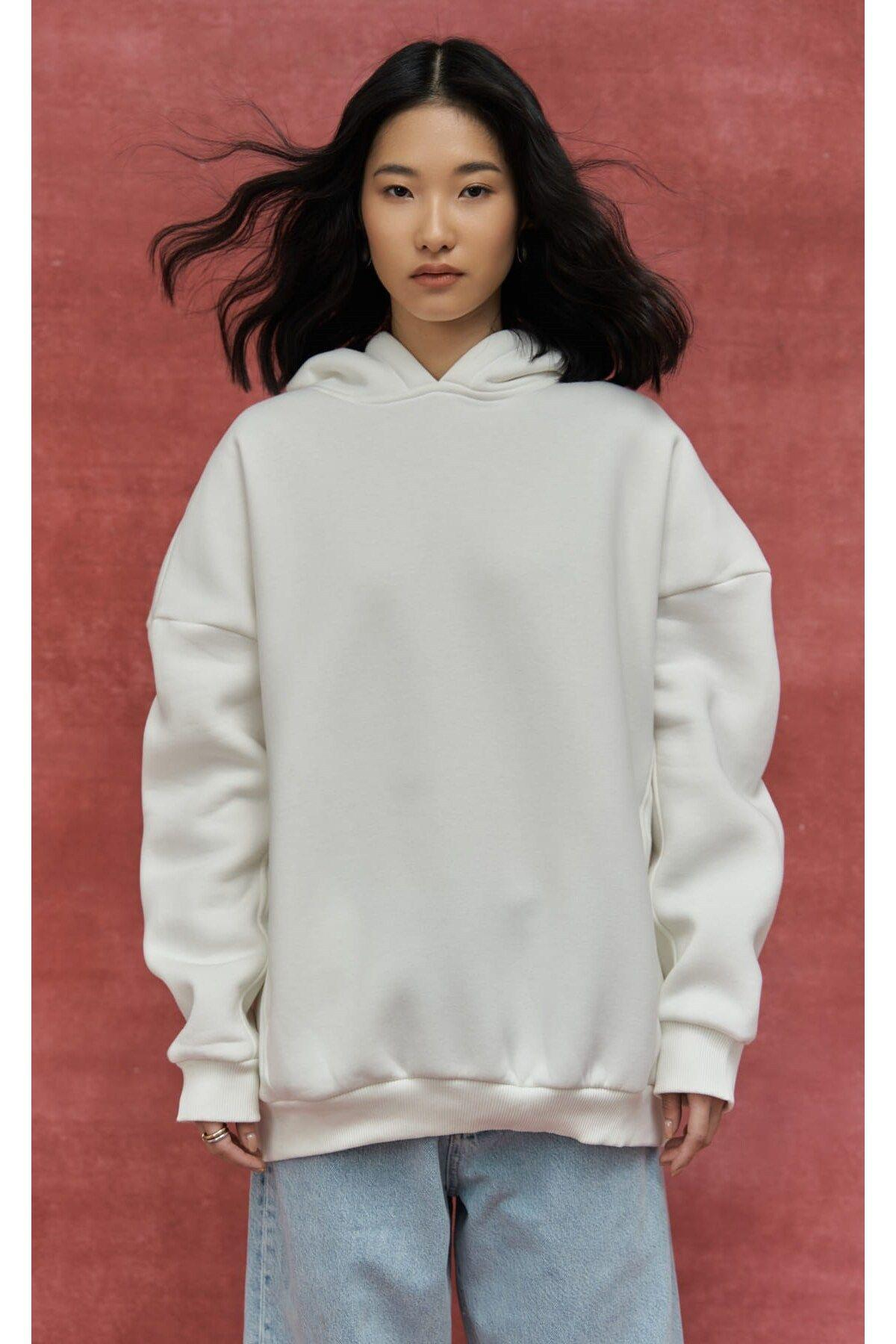 MCLLCTN Boundaries White Blue Hoodie Sweatshirt