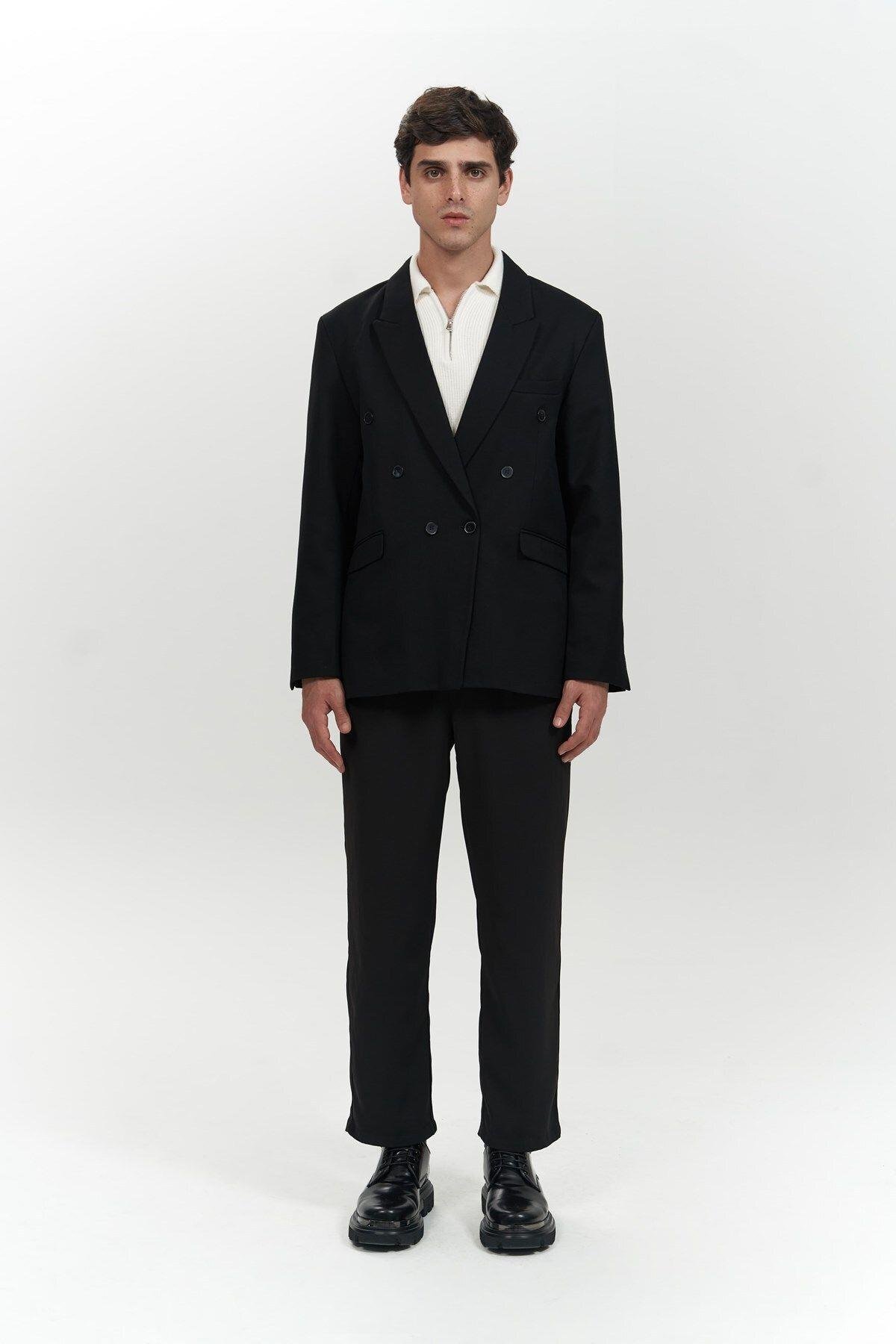 Brayden Siyah Erkek Blazer