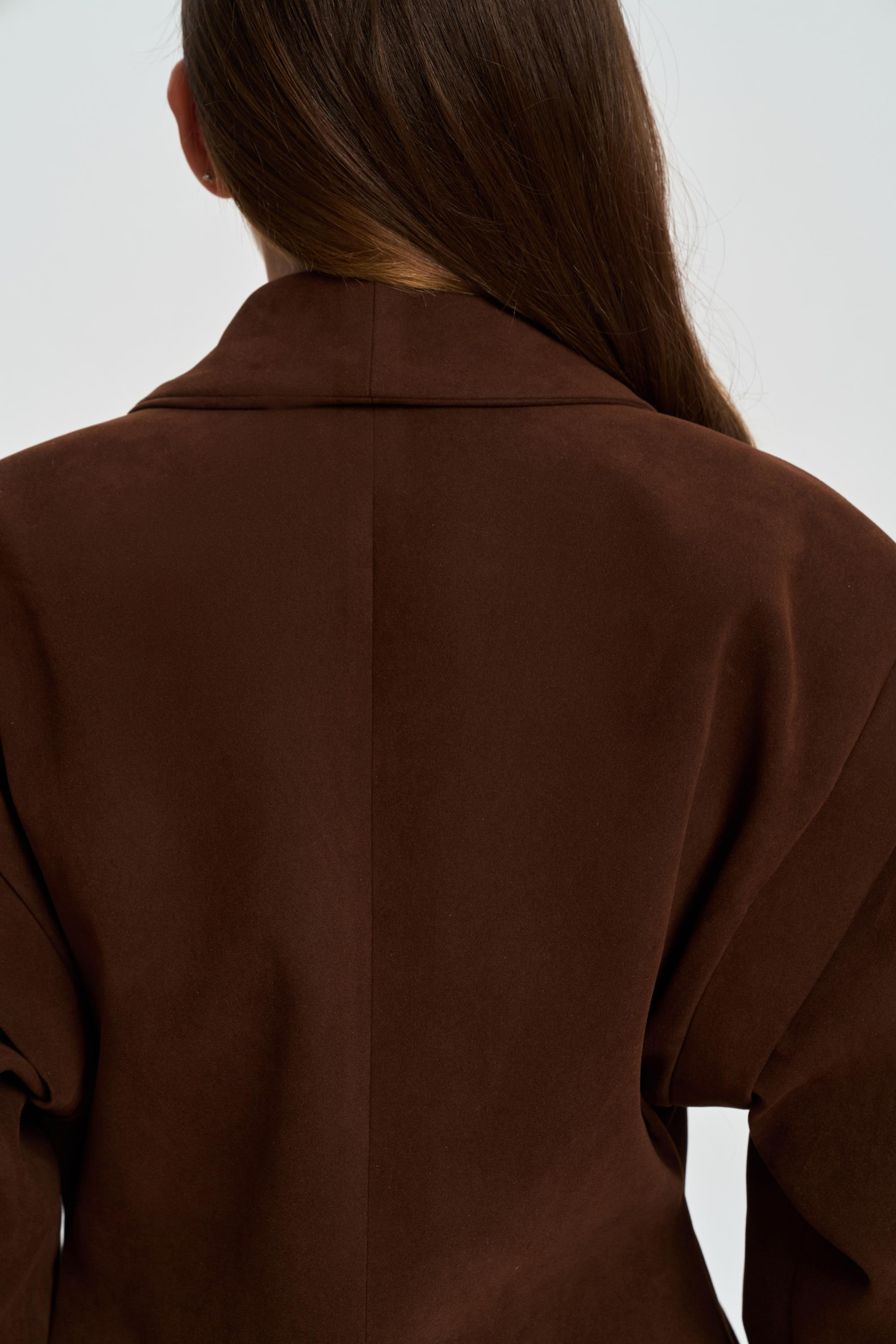 Bronte Omuz Detaylı Kahve Blazer