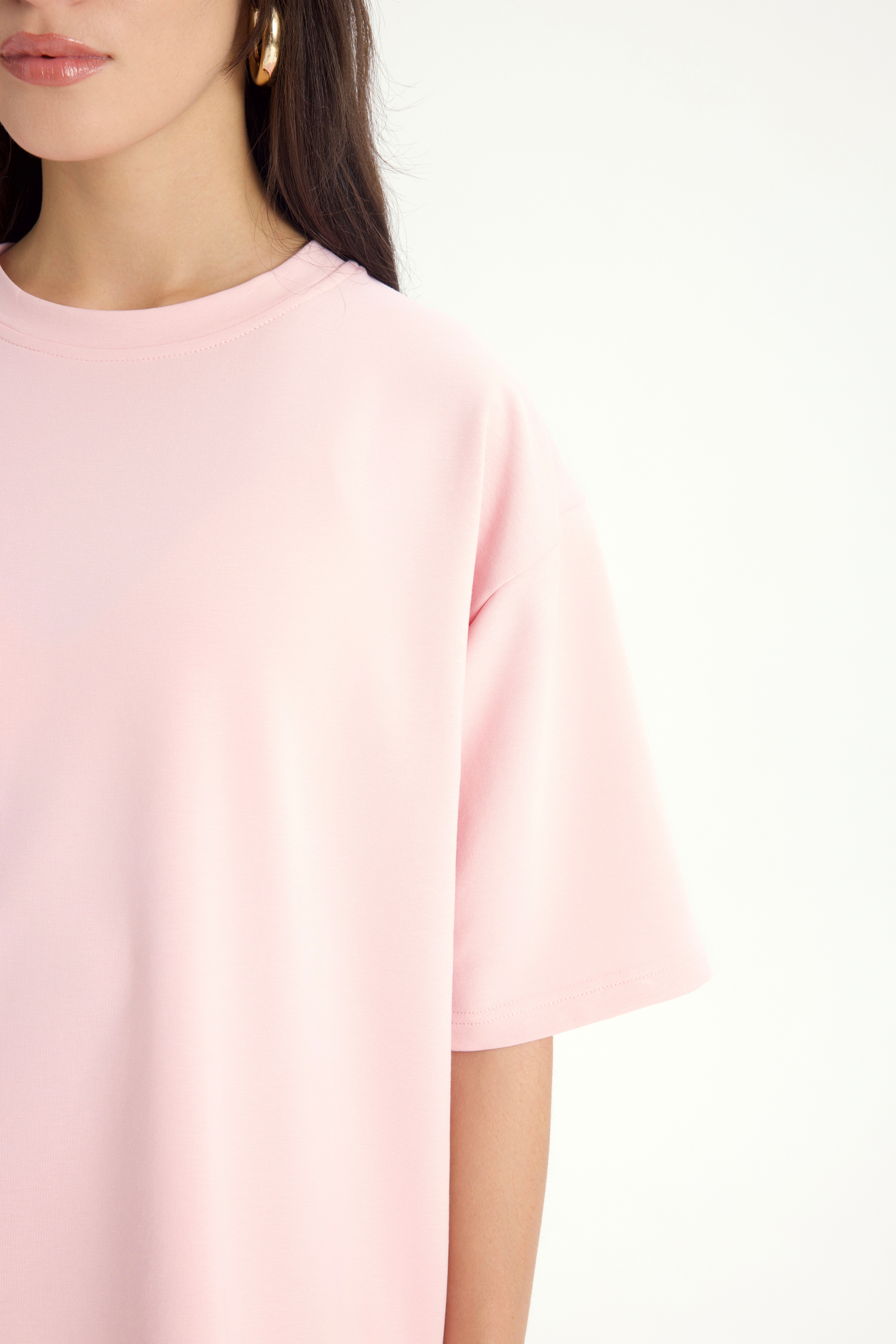 Bruges Oversize Pembe T-Shirt Eşofman Takım