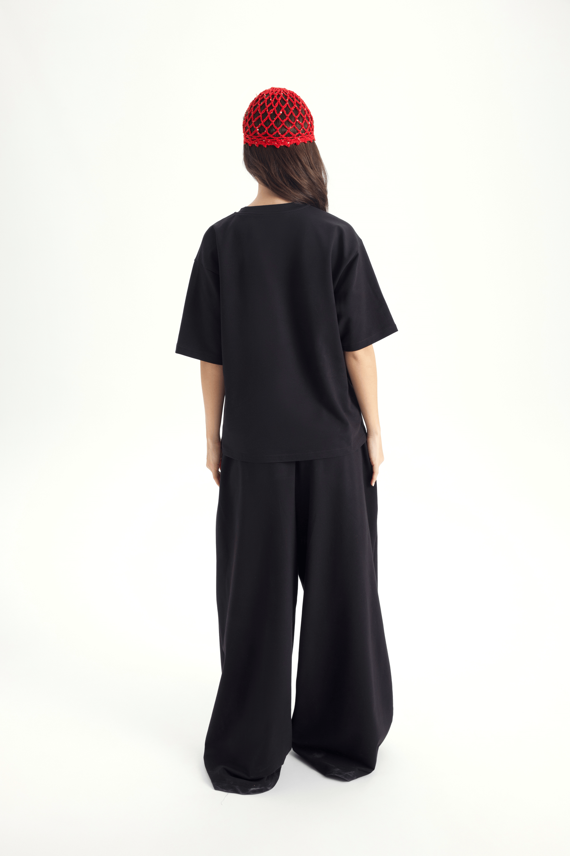 Bruges Oversize Siyah T-Shirt Eşofman Takım