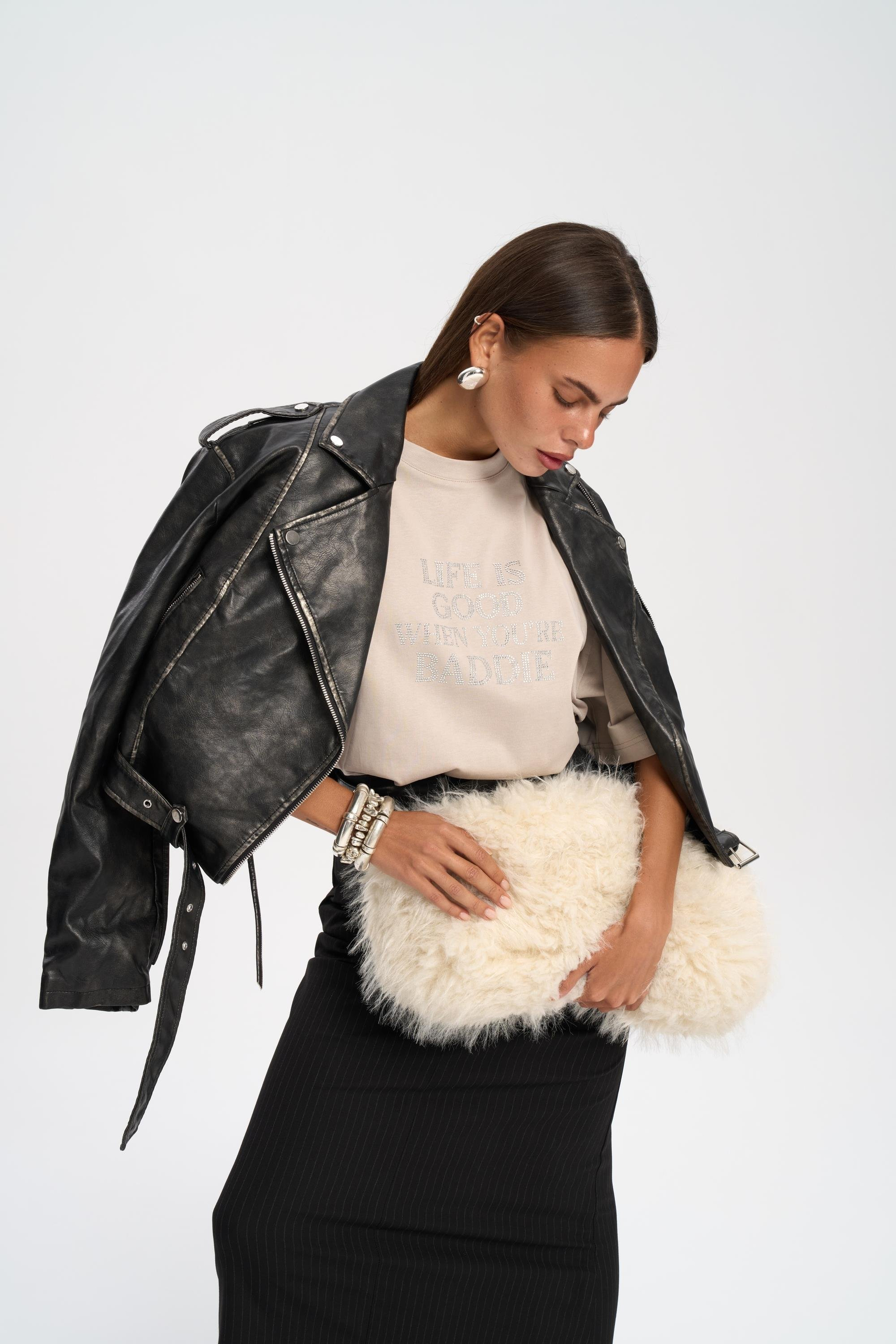 Bruno Striped Black Skirt