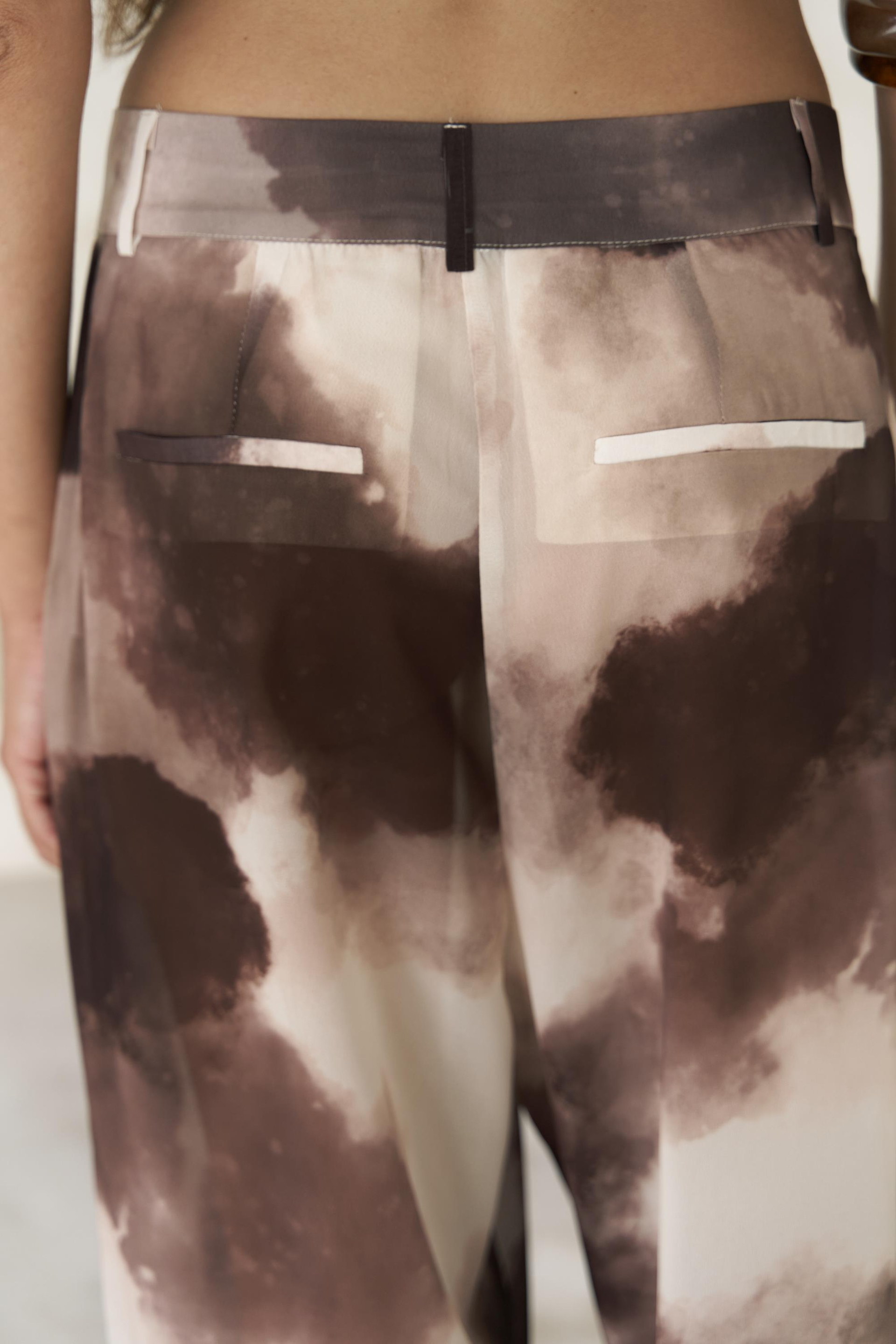 Budiono Transparan Patlı Kahve Pantolon