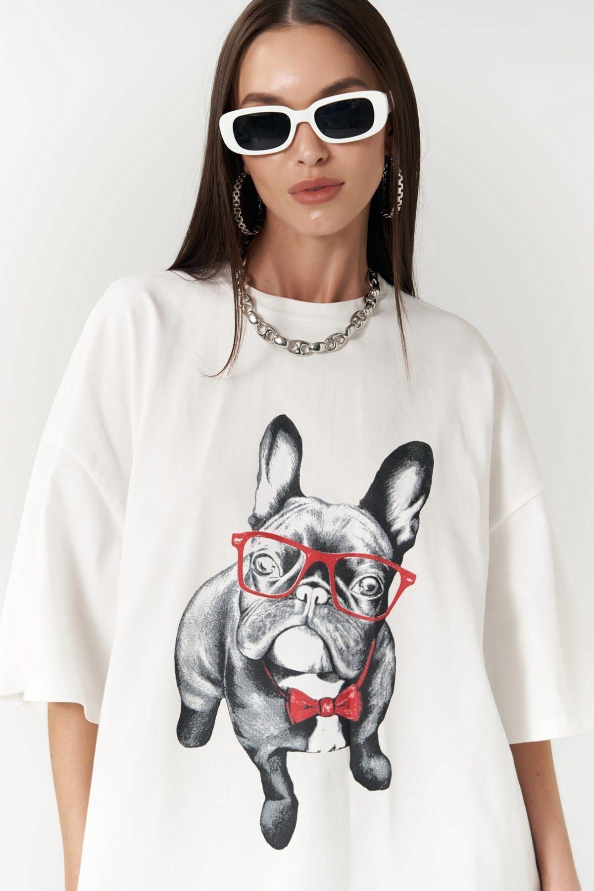 Buffy White Oversize T-shirt