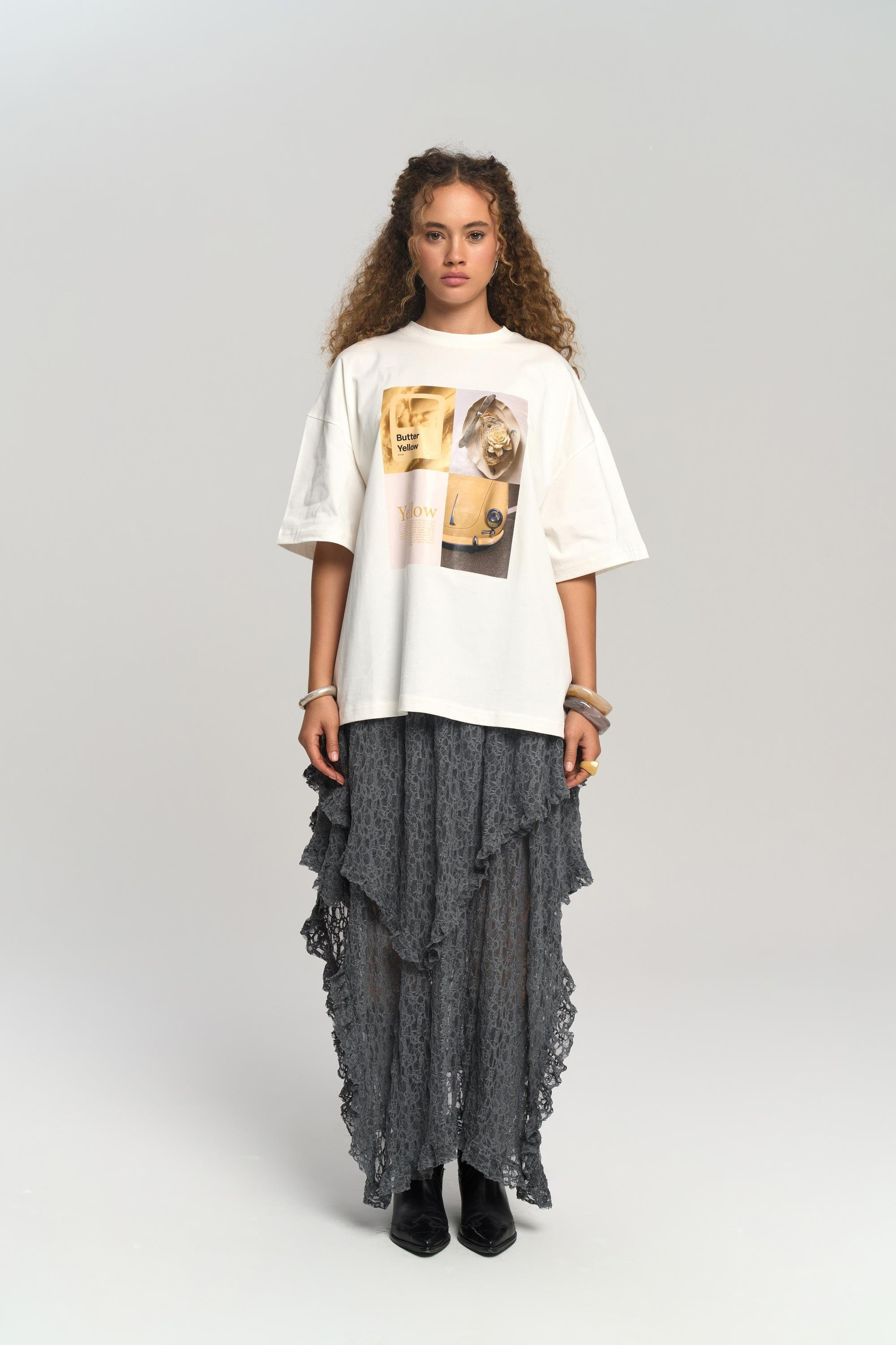 Butter Oversize Beyaz T-Shirt
