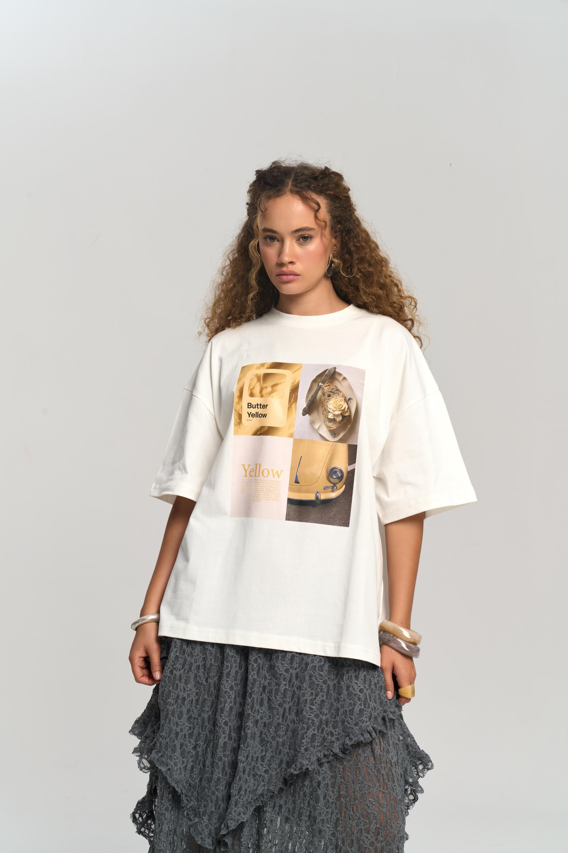 Butter Oversize Beyaz T-Shirt