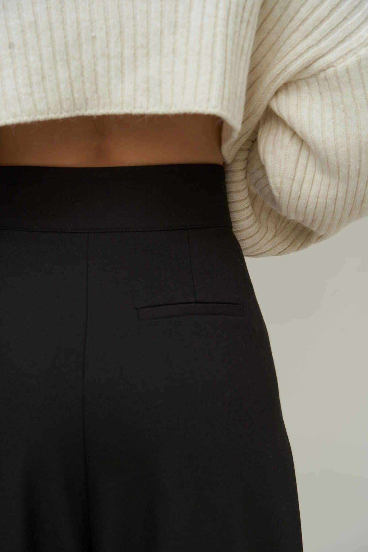 Mai Carmen Palazzo Black Trousers