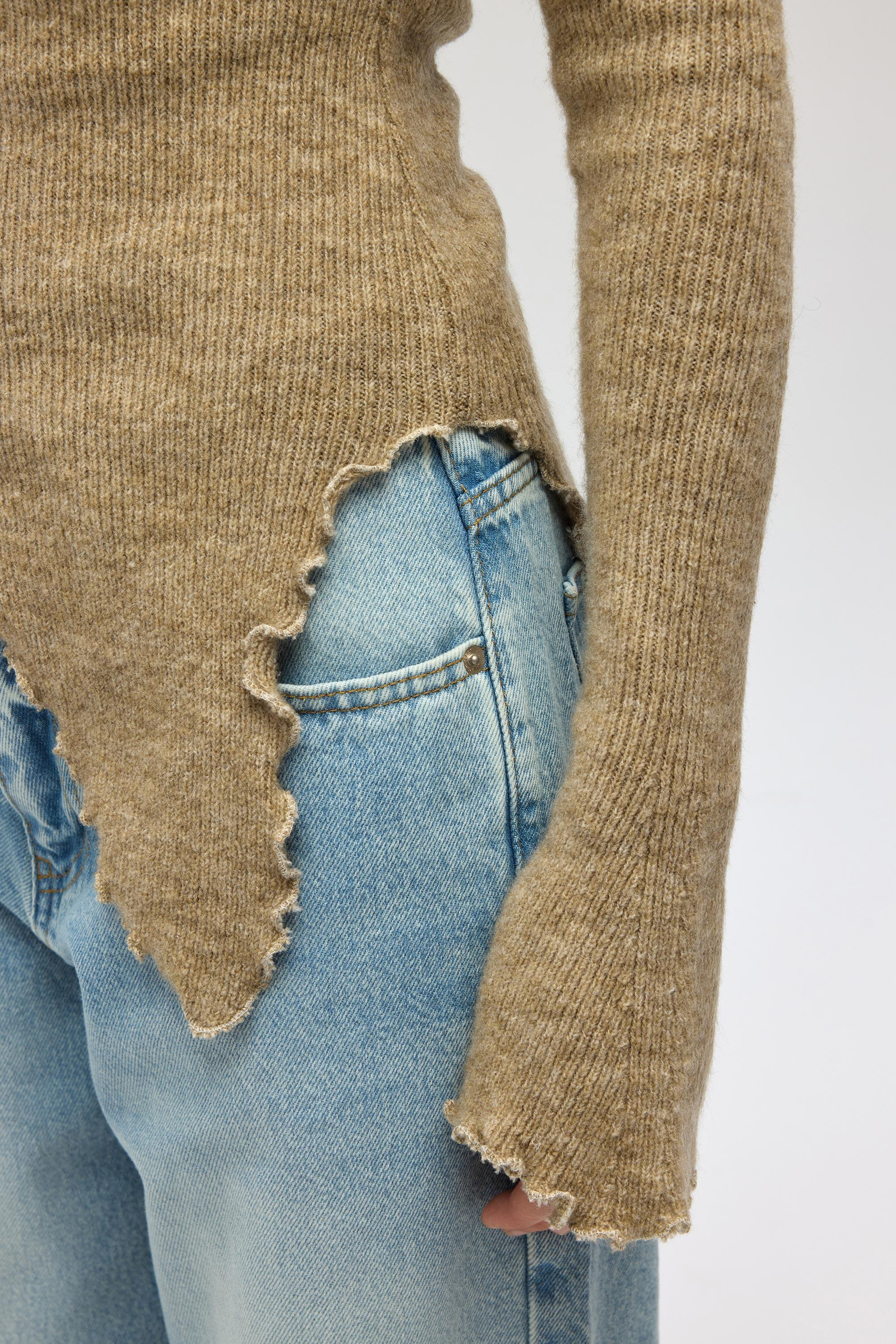 Casica Carmen Yaka Vizon Triko Kazak