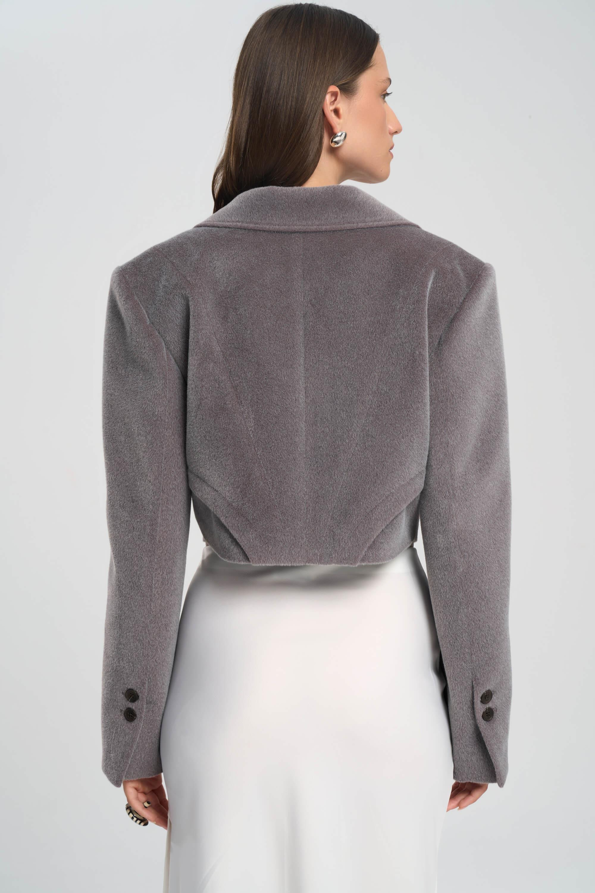 Cecil Slit Detail White Satin Skirt