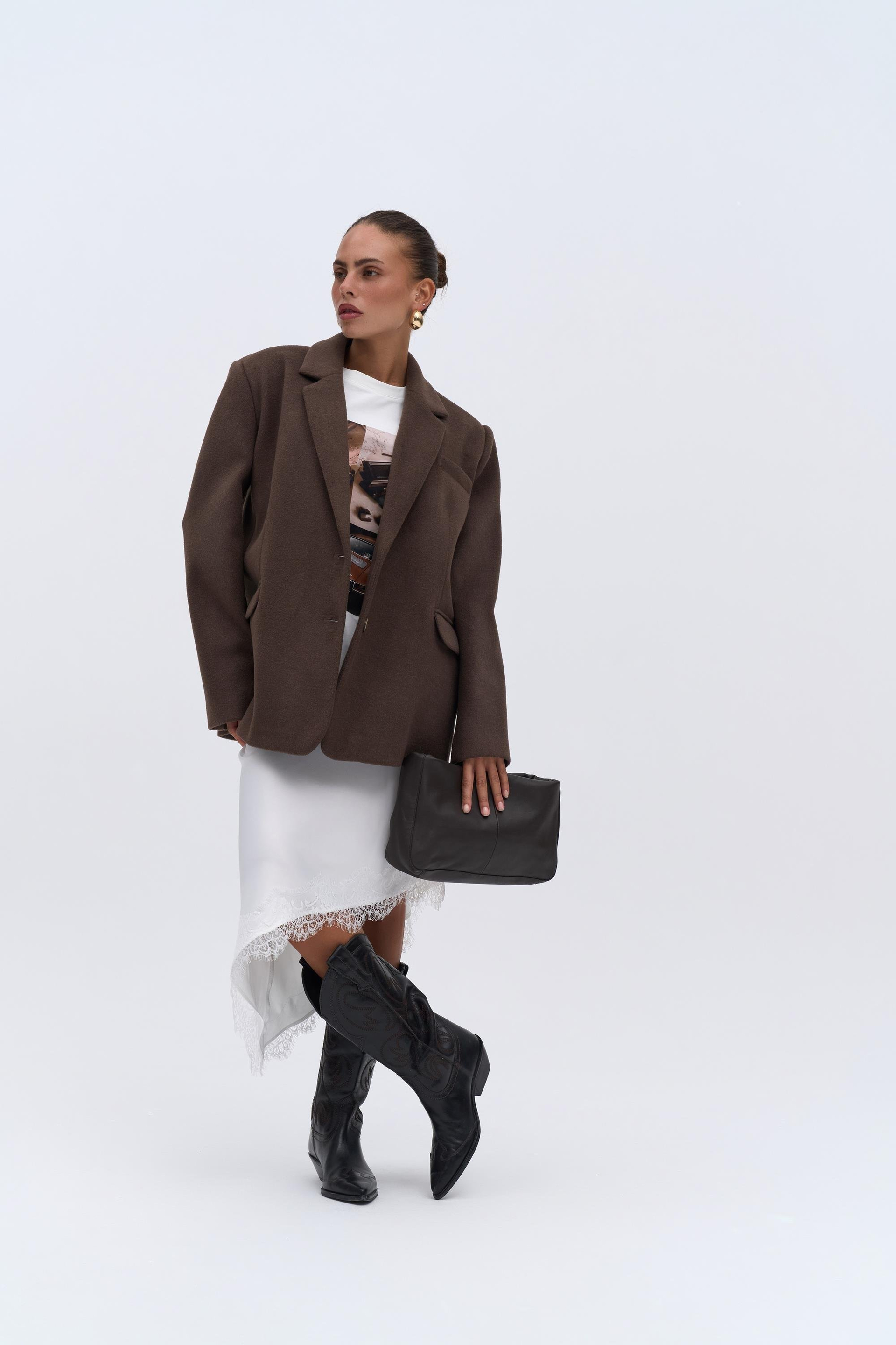 Chocolate Oversize Beyaz T-Shirt