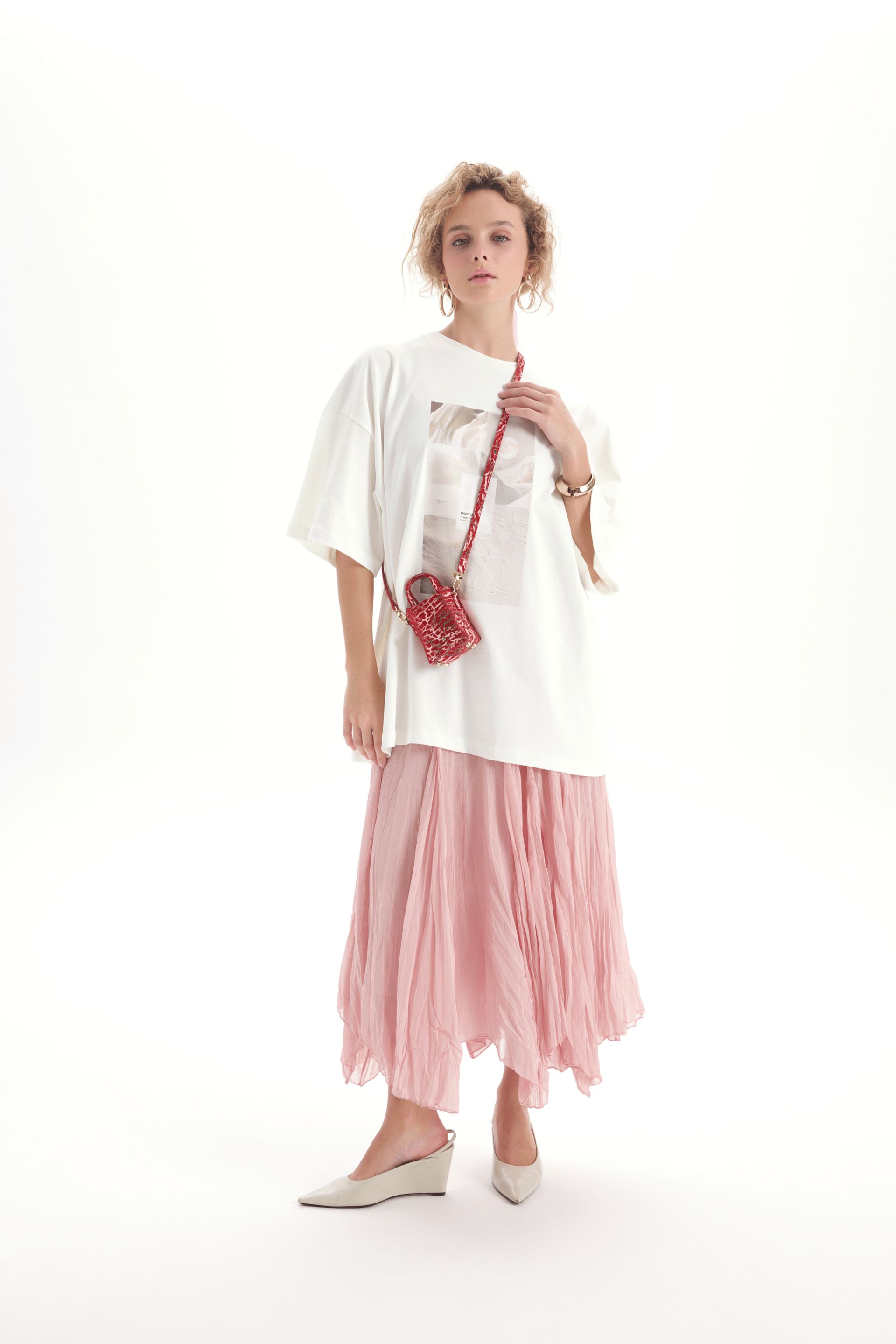 Cloud Dancer Beyaz Oversize T-Shirt