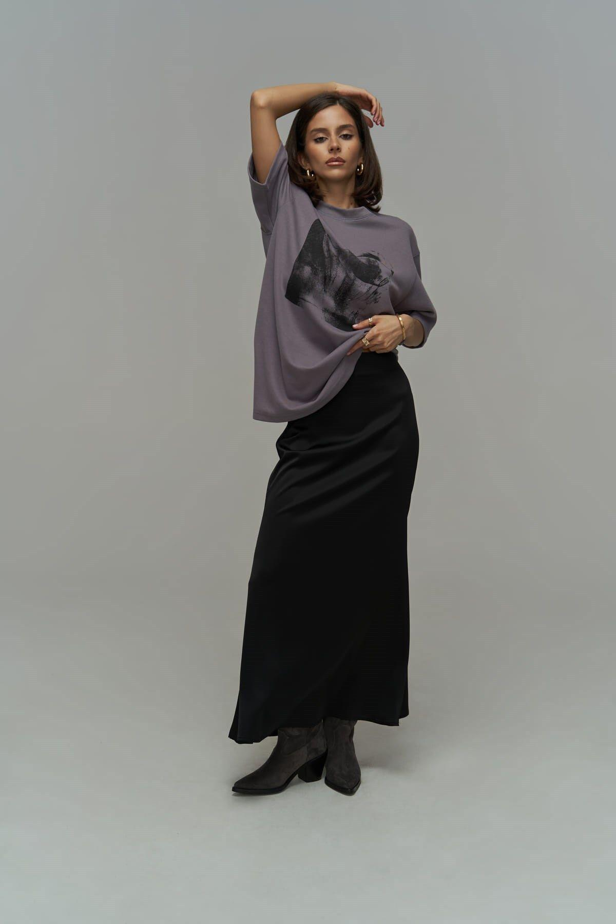 Corset Taupe Lilac Oversized T-Shirt
