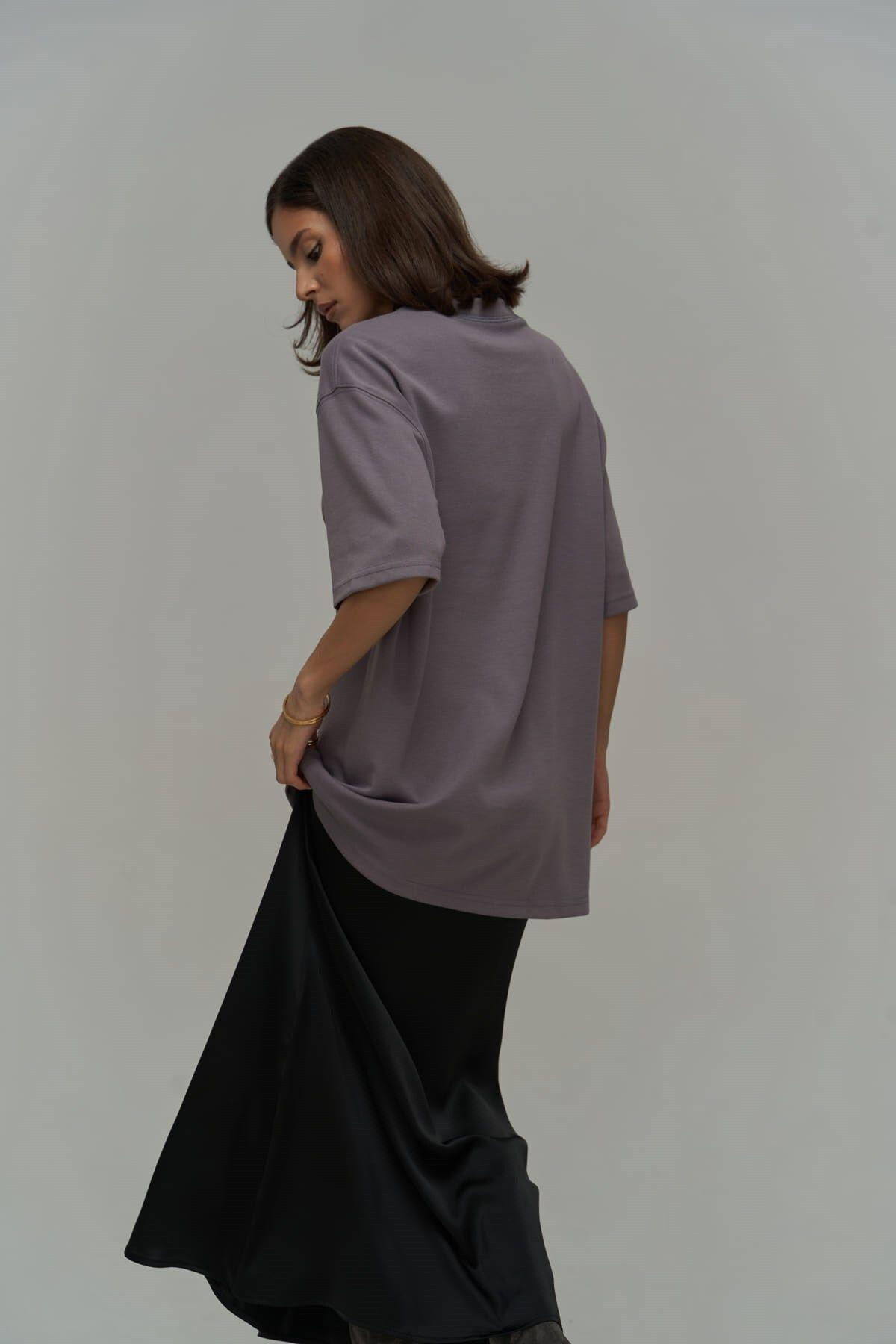 Corset Taupe Lilac Oversized T-Shirt