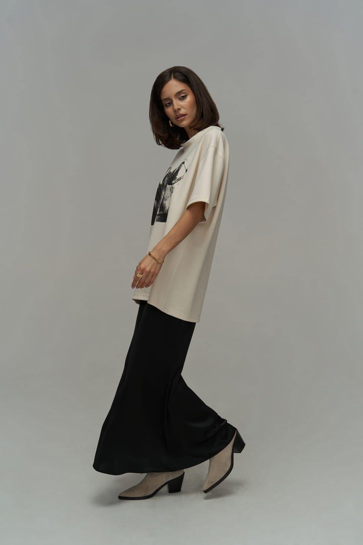 Corset Kemik Oversize T-Shirt