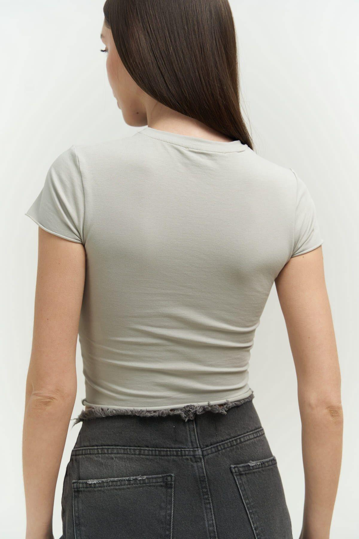 Cowboy Light Gray Crop