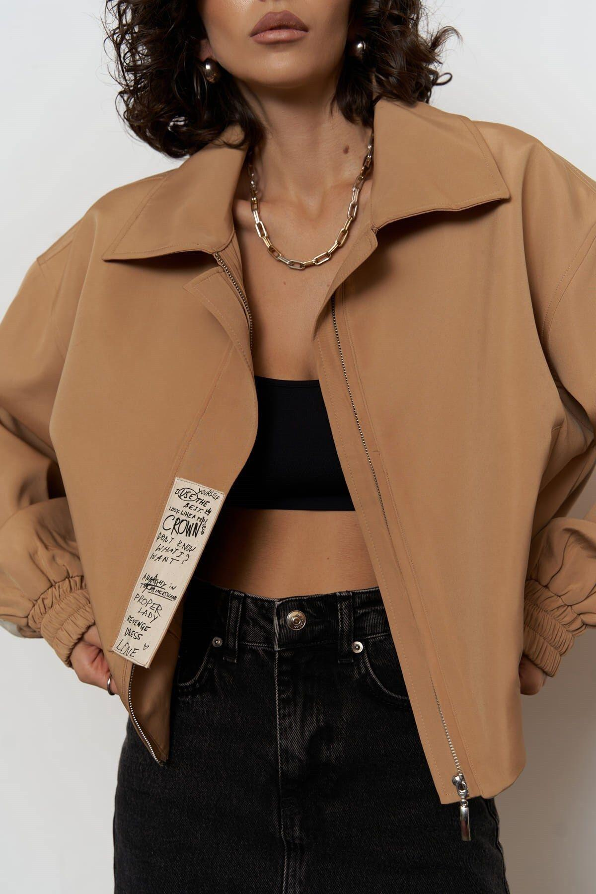 Crown Taba Bomber Ceket