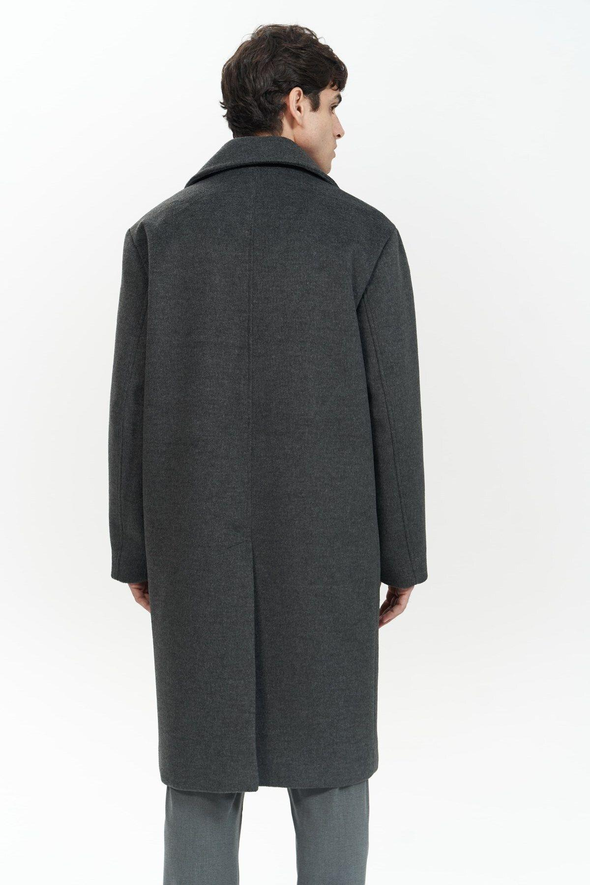 Darian Men's Anthracite Long Coat
