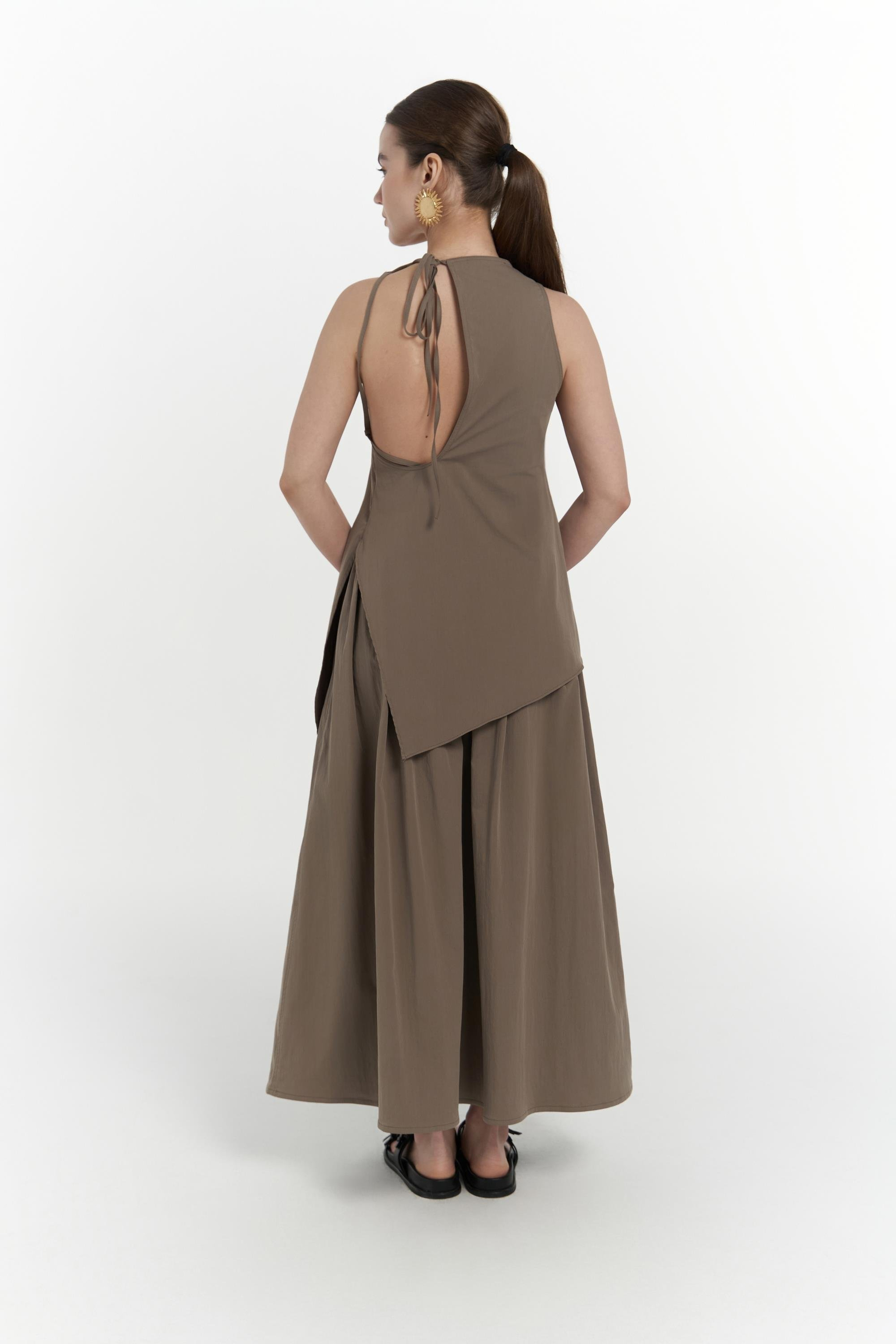 Delos Haki Bluz Etek Takım