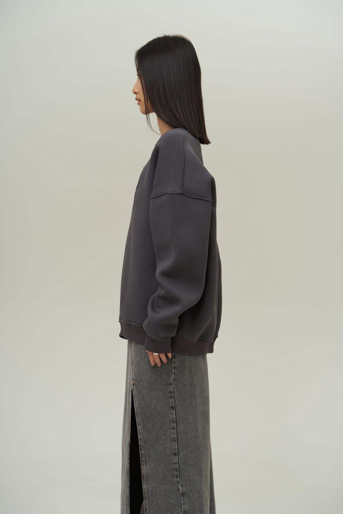 Mai Collection Demain Anthracite Oversize Sweatshirt