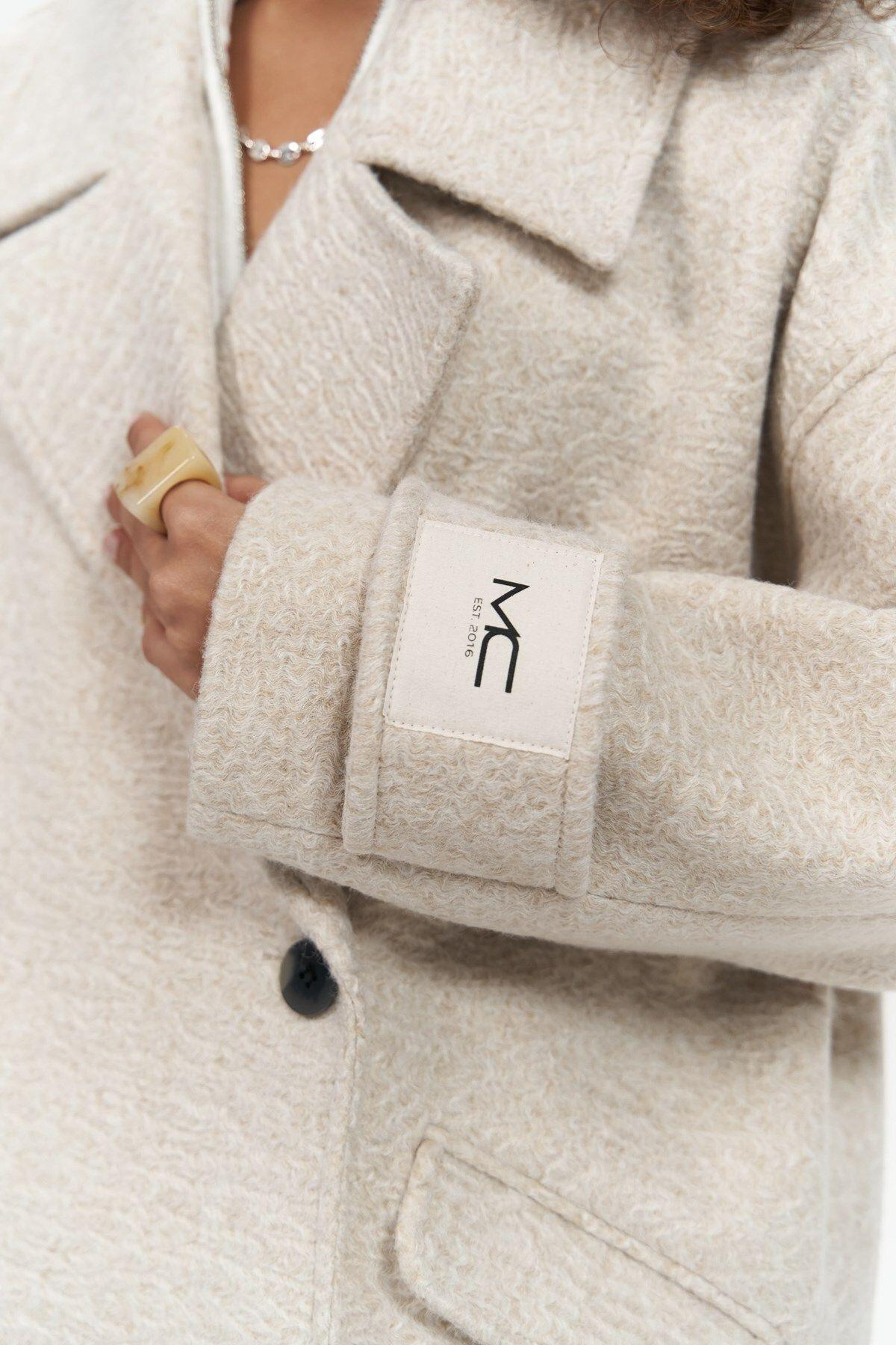 Denny Beige Oversize Coat